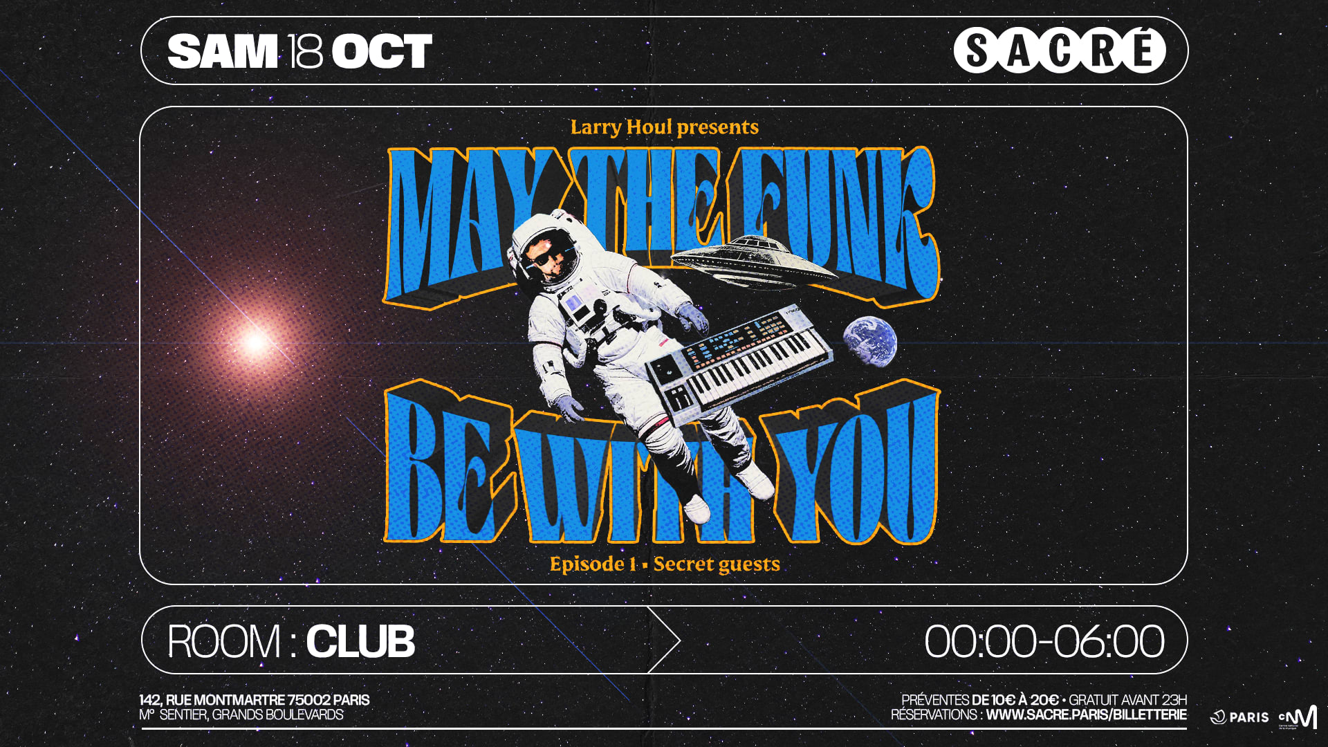 Sacré Présente : May The Funk Be With You By Larry Houl Cover
