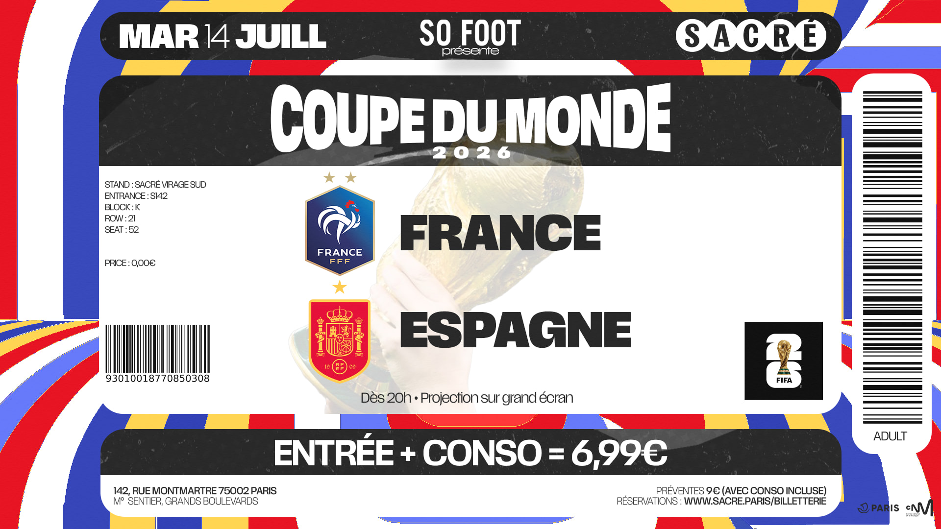 So Foot Présente La Demi : Diffusion France - Espagne Cover