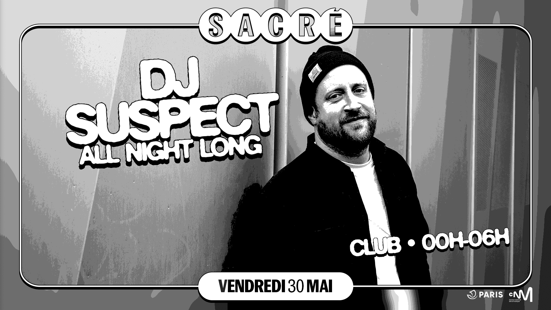 Sacré Présente : Dj Suspect All Night Long Cover