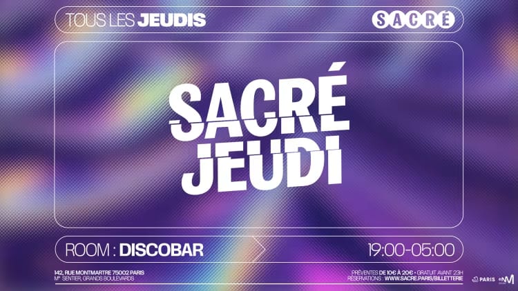 Sacré Présente : Sacré Jeudi Cover
