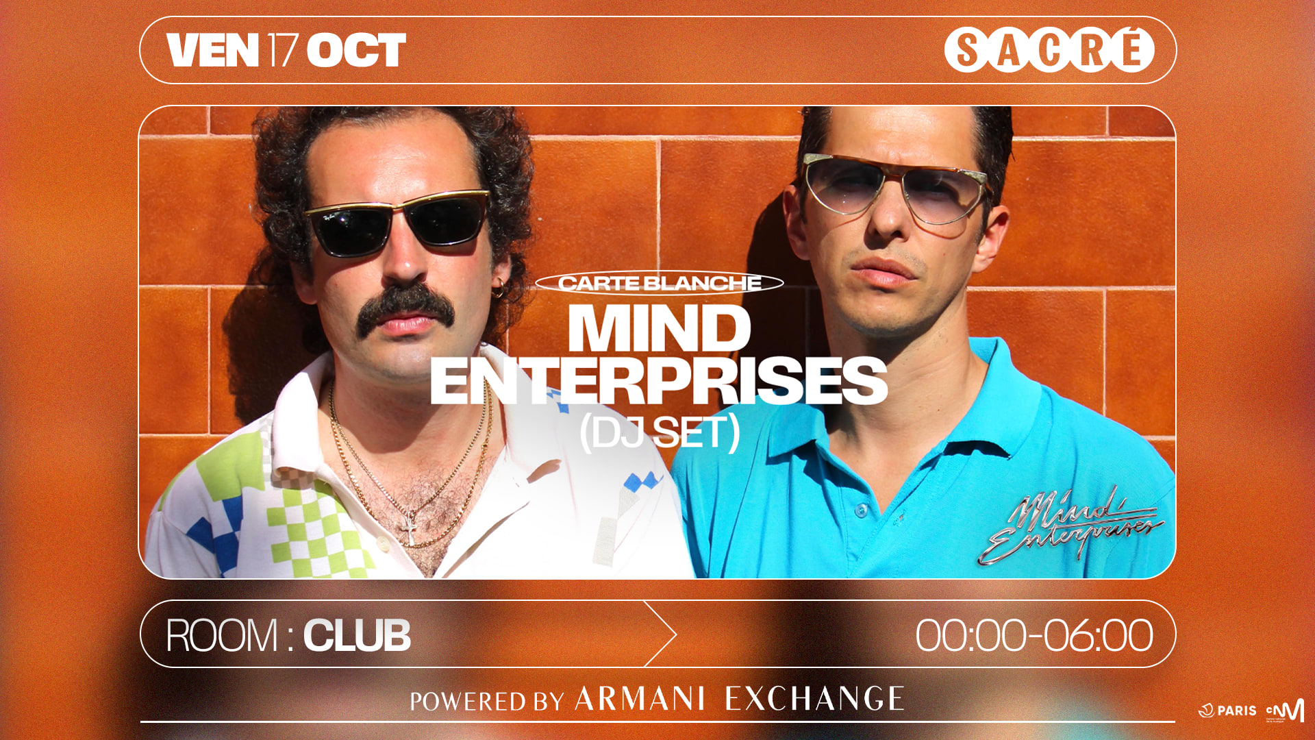 Sacré : Mind Enterprises (Dj) [Powered By Armani Exchange] Cover