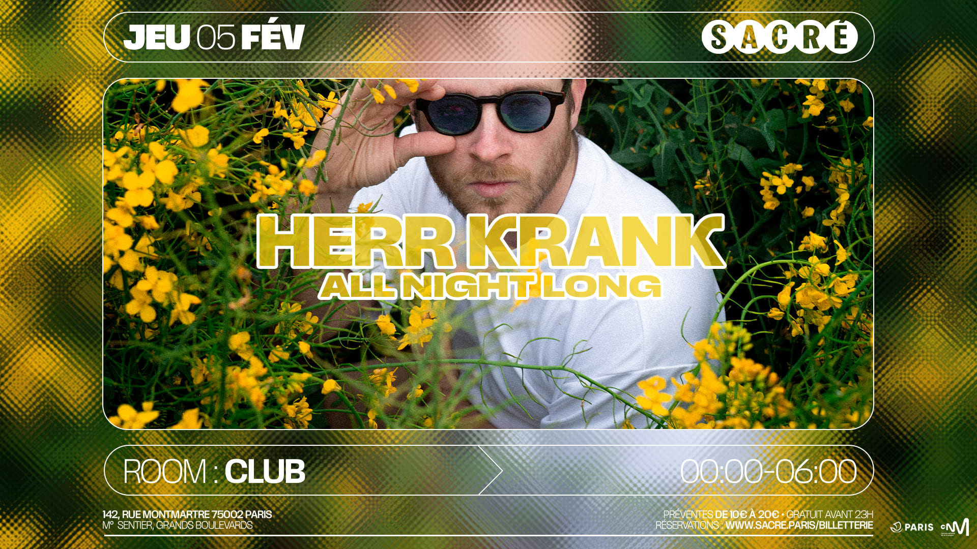 Sacré Présente : Herr Krank All Night Long Cover