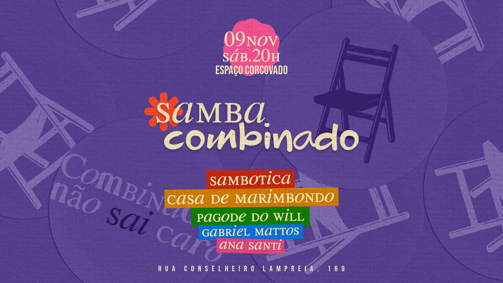 Samba Combinado | 09/11 | Sambotica, Marimbondo, Will E + Cover
