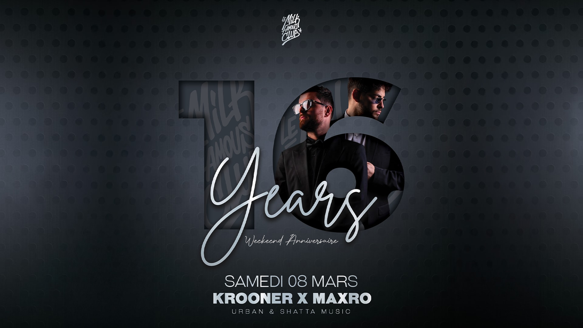 Birthday Milk 16 Years - Sam 08 Mars - Krooner & Maxro Cover