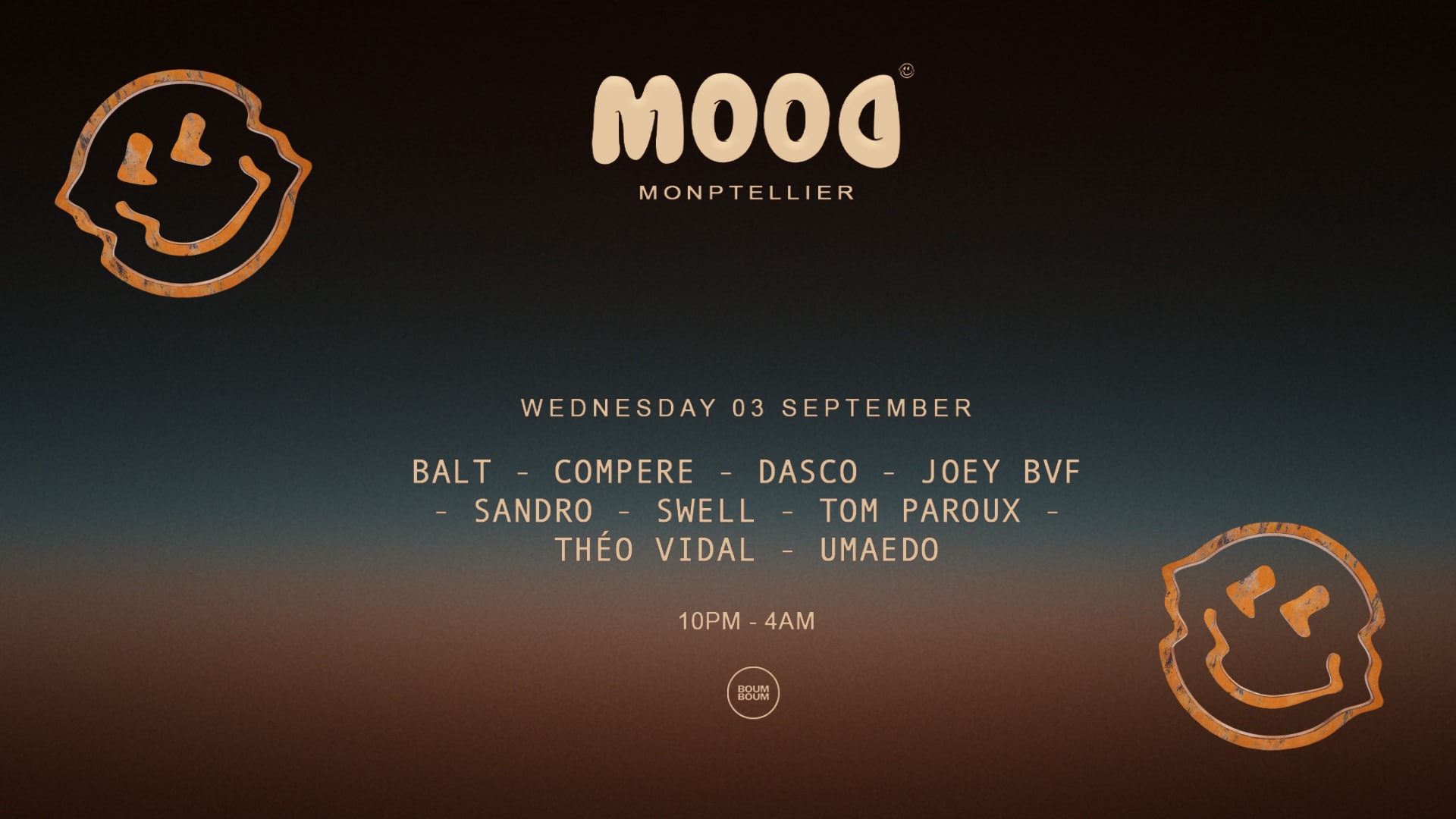Mood X Boum Boum : Mercredi 03 Septembre Cover
