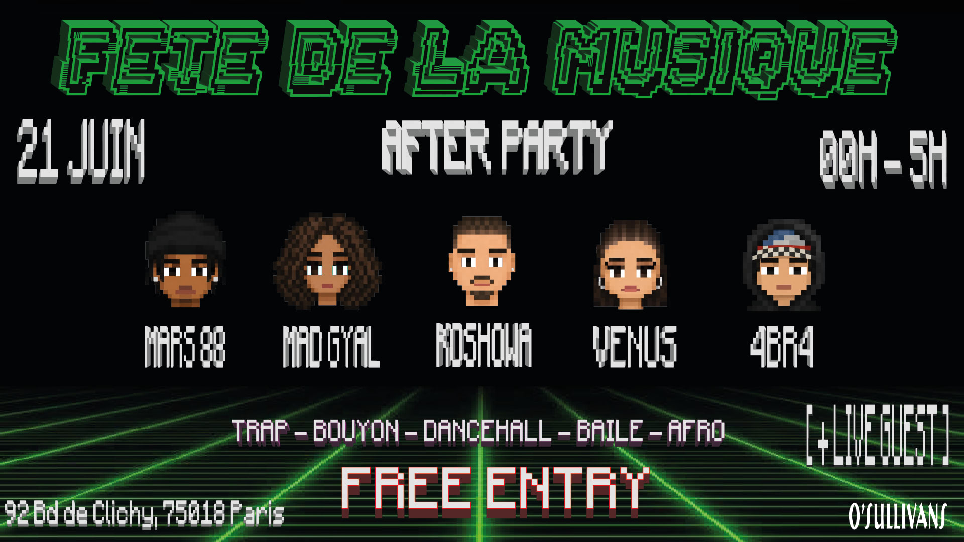 Fête De La Musique After Party - O'sullivans Pigalle Cover