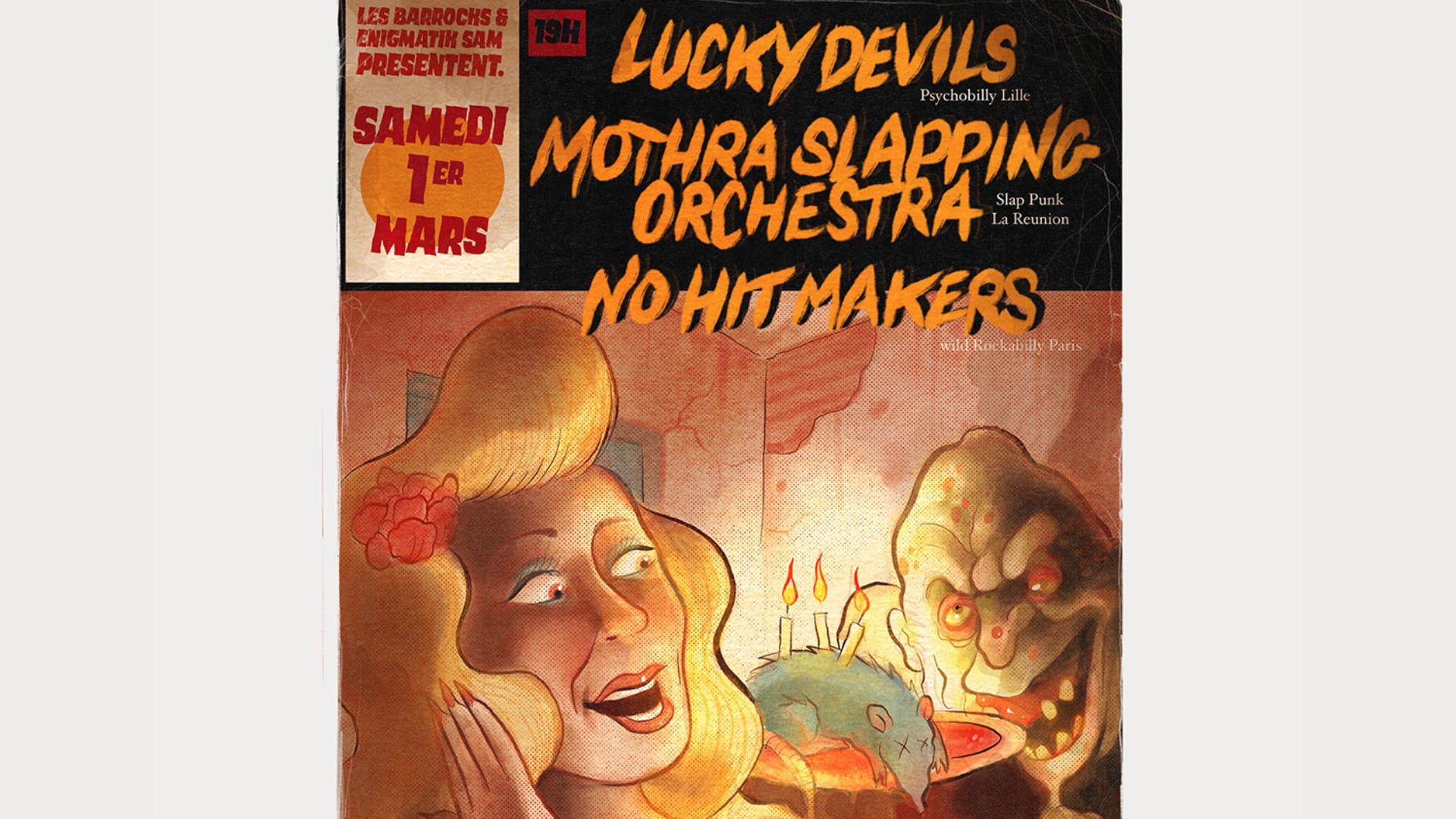 Les Barrocks :Lucky Devils,No Hit Makers (Tickets Sur Place) Cover