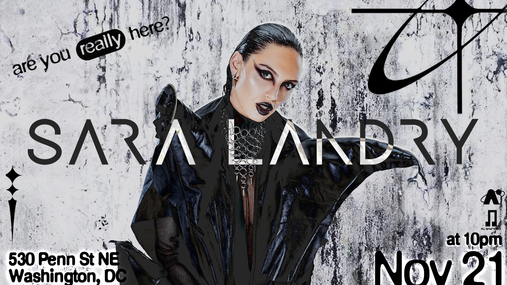 Nü Androids Presents: Sara Landry 21+ Cover