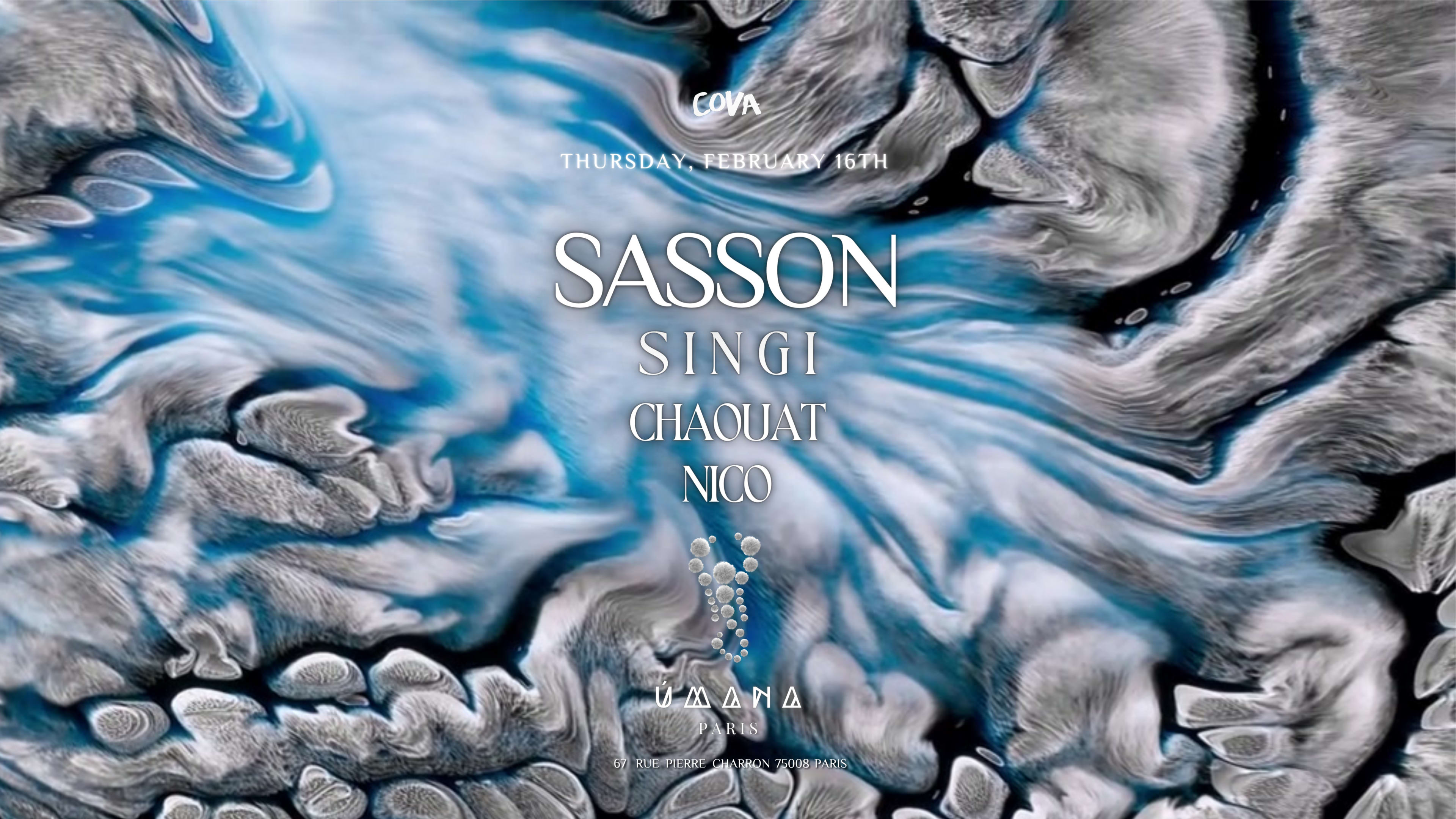 Úmana Paris | Sasson - Singi - Chaouat - Nico | 16.02.23 Cover