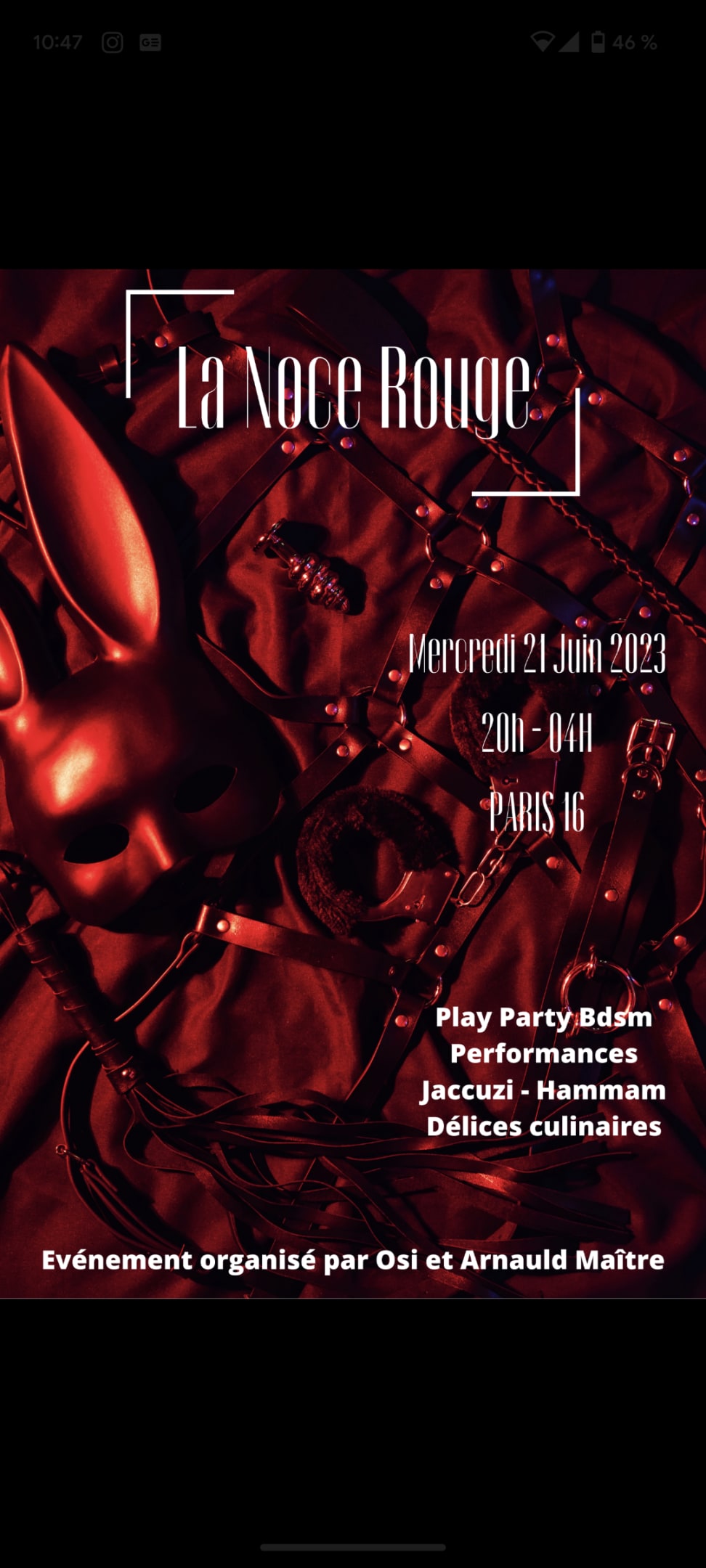 La Noce Rouge Cover
