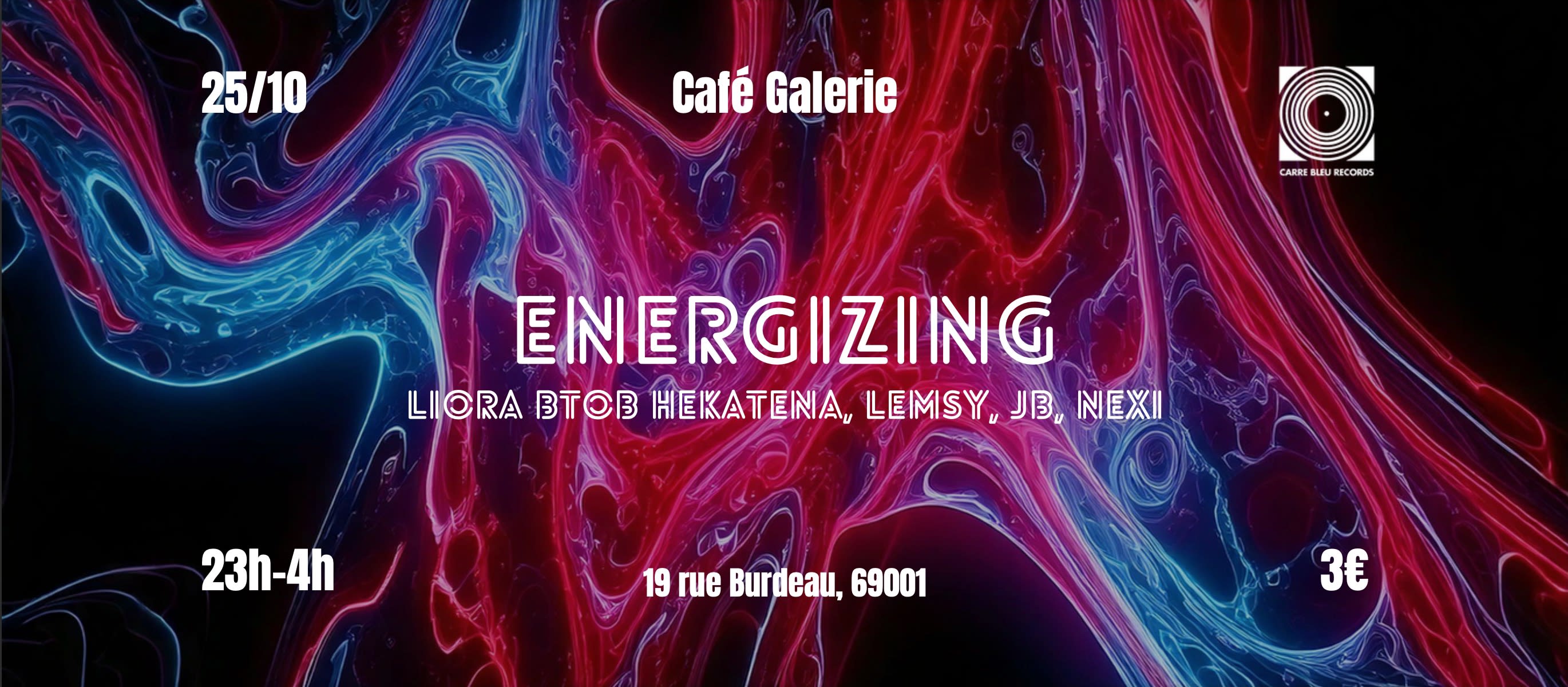 Carré Belu Records : Energizing Cover