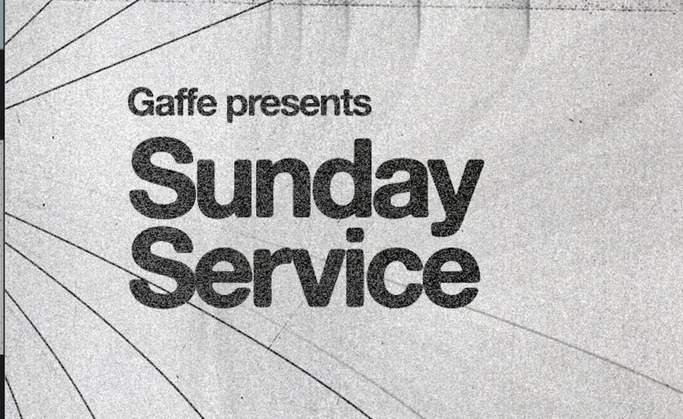 Gaffe Presents: Sunday Service (4) Cover