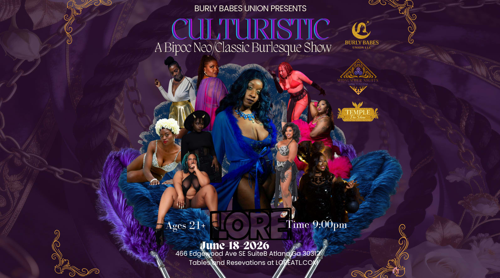 Culturistic: A Bipoc Neo/Classic Burlesque Show Cover