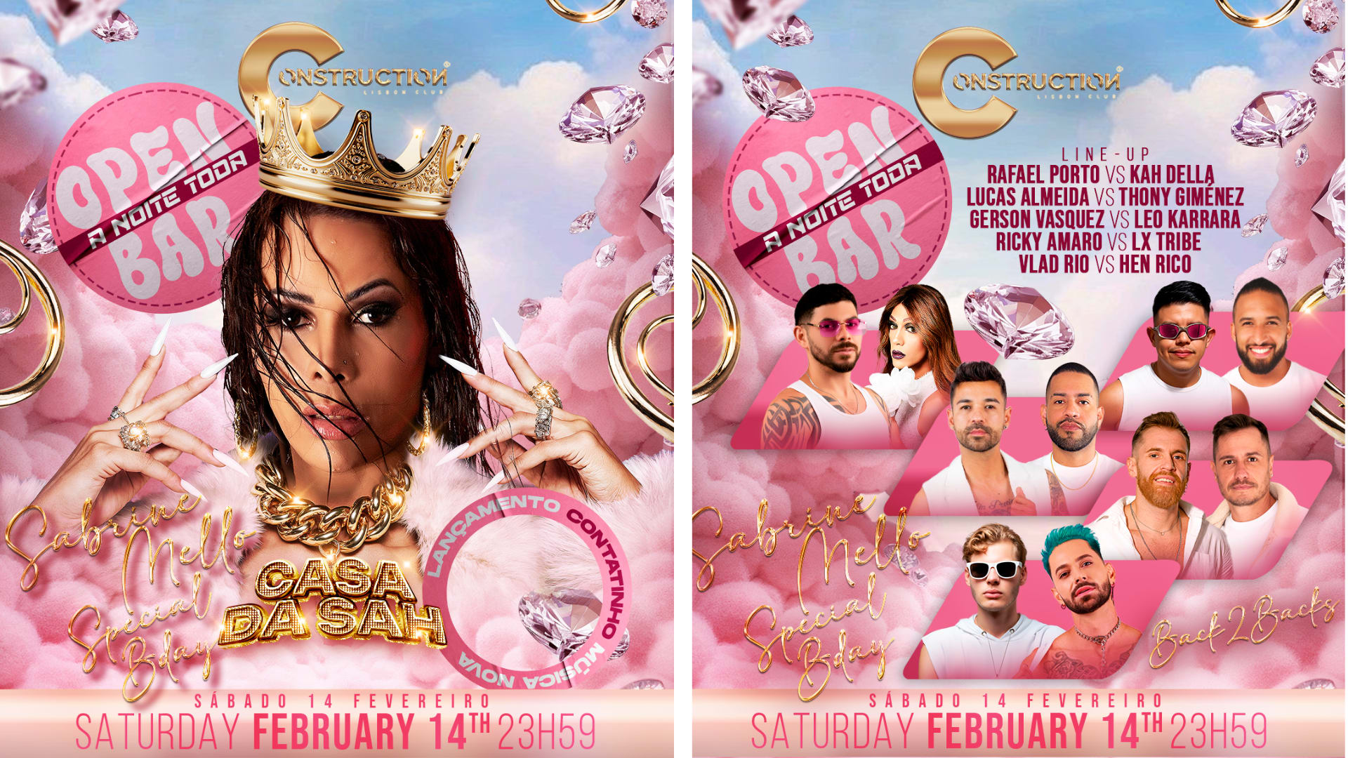 Construction Lisbon Club Present Casa Da Sah - Open Bar Cover