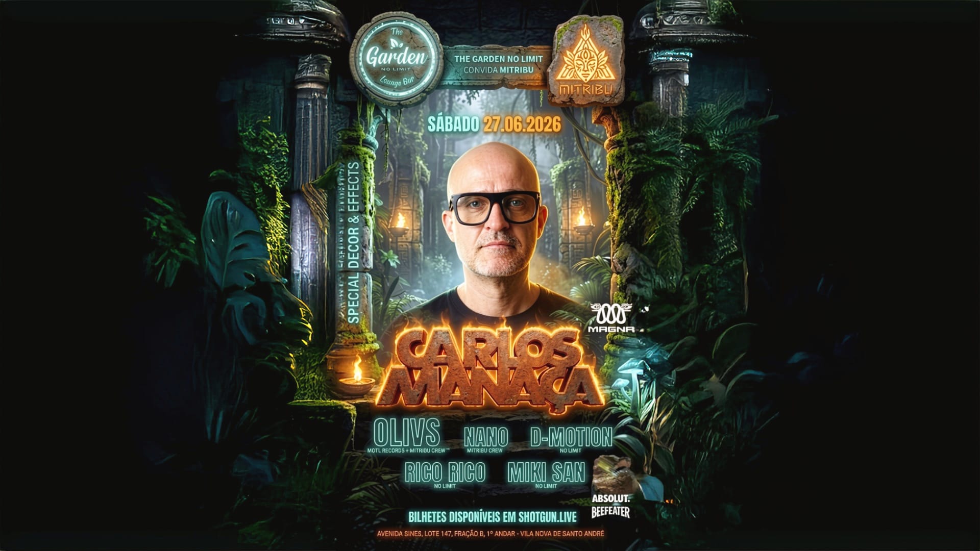 Carlos Manaça X Mitribu @ The Garden No Limit Cover