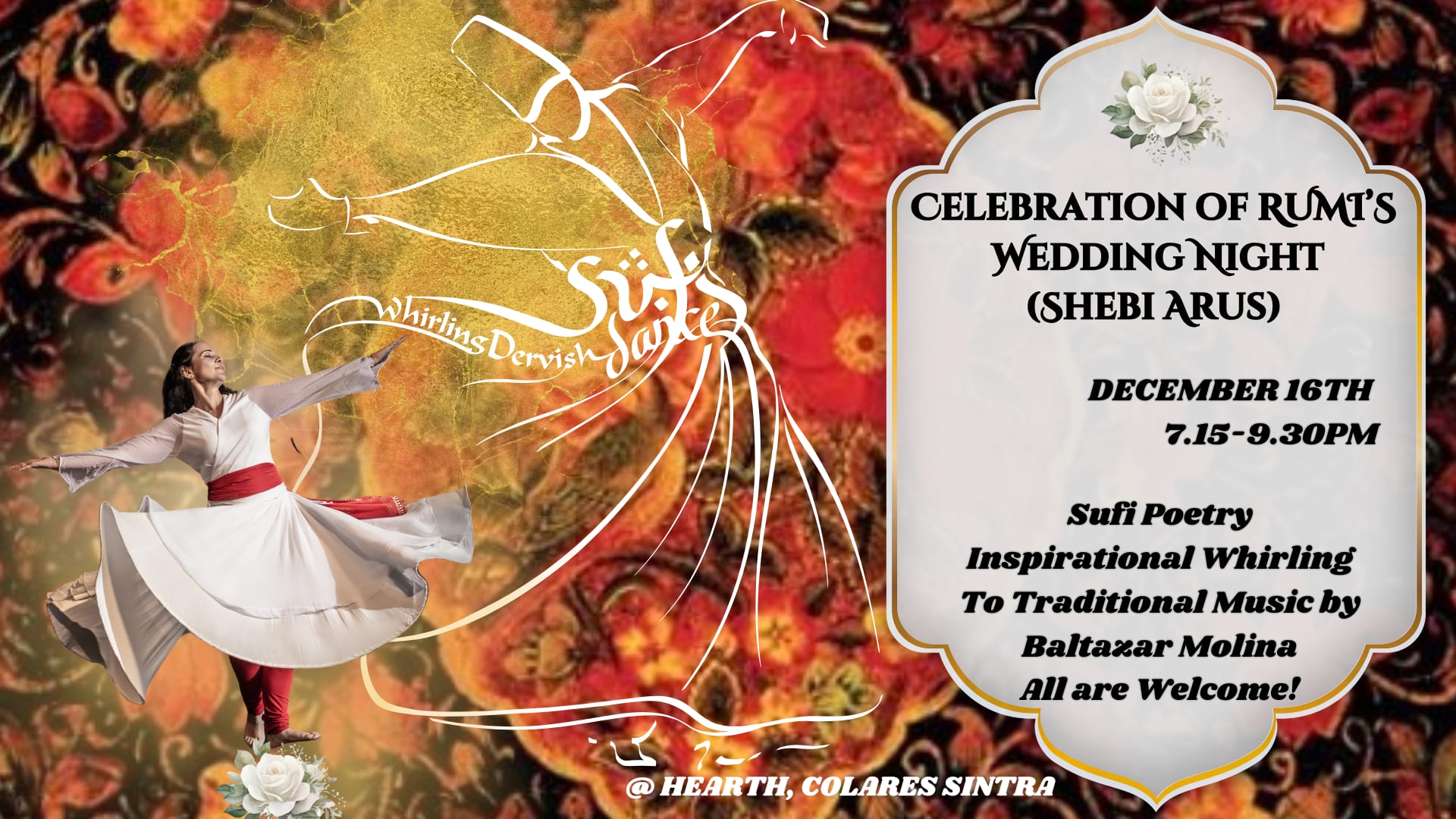 Celebration Of Rumi's Wedding Night - Shebi Arus Cover
