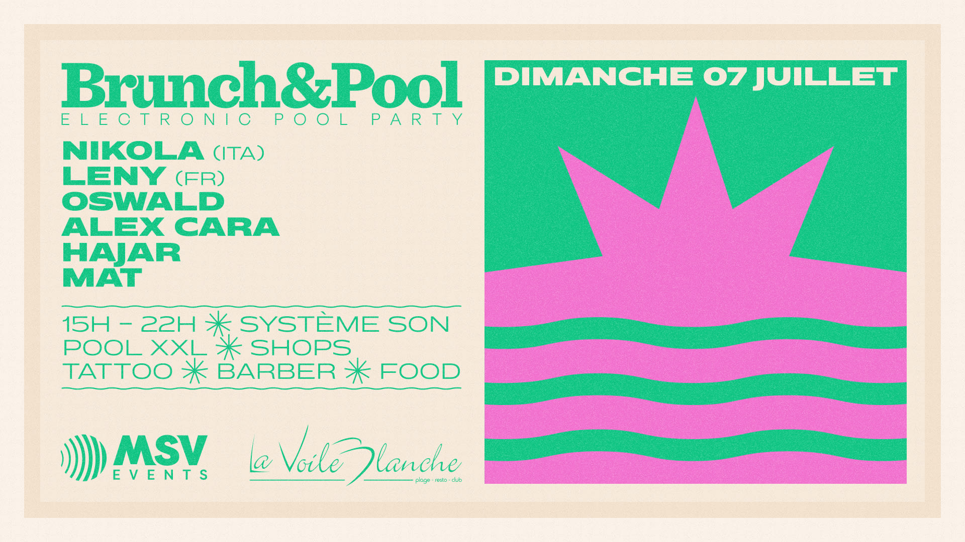 Brunch & Pool #2 Pool Party & Open Air Cover