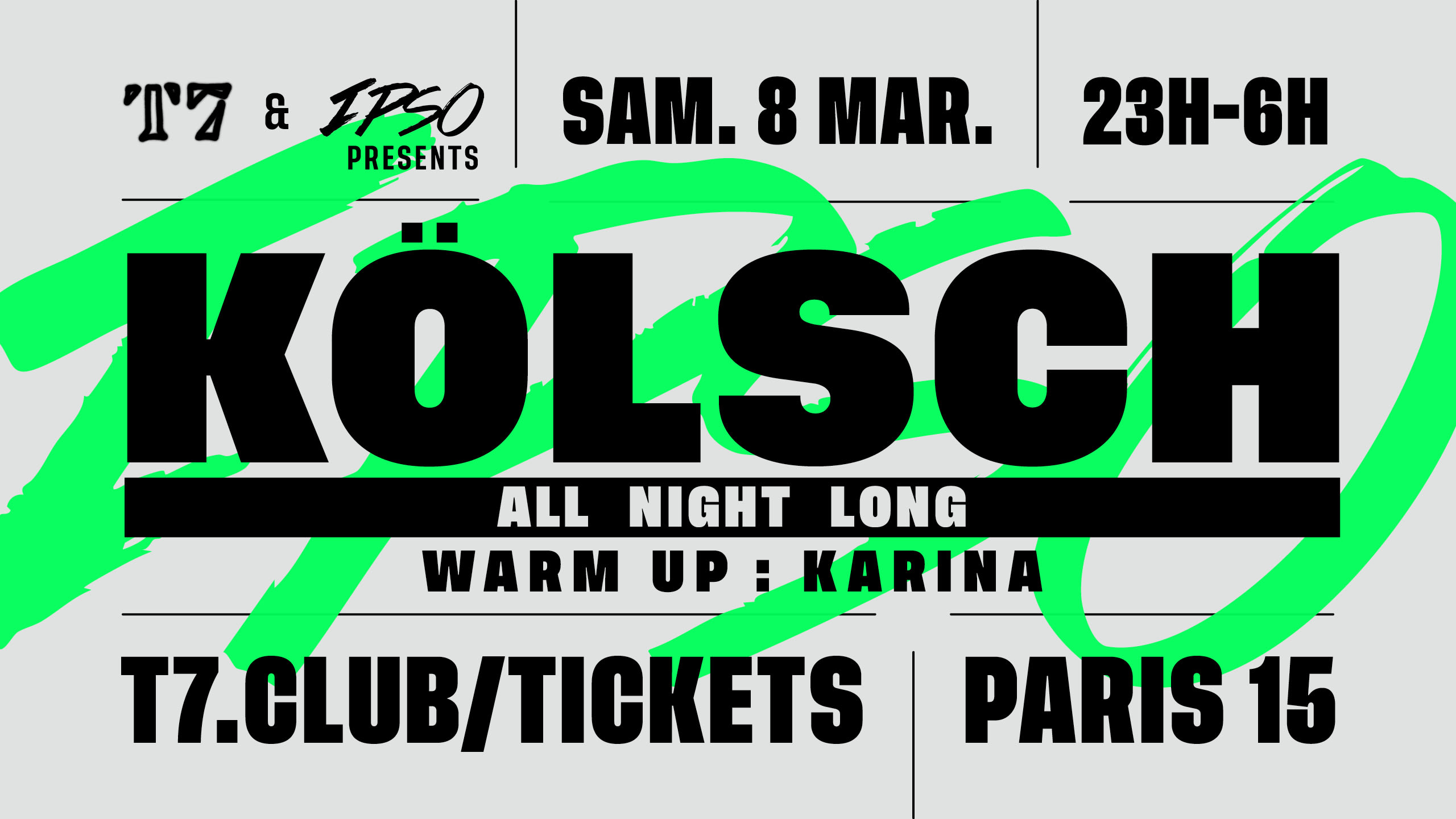 T7 X Ipso Night : Kölsch All Night Long Cover