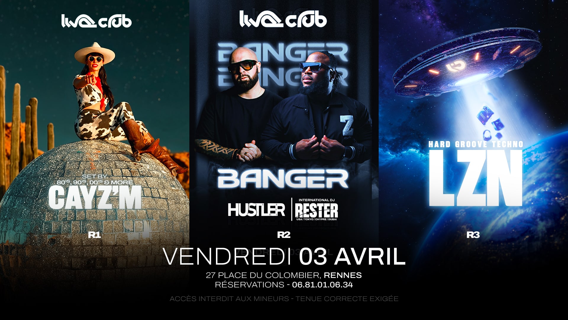 Banger : Hustler & Rester (R2) - Cayz'm (R1) Cover