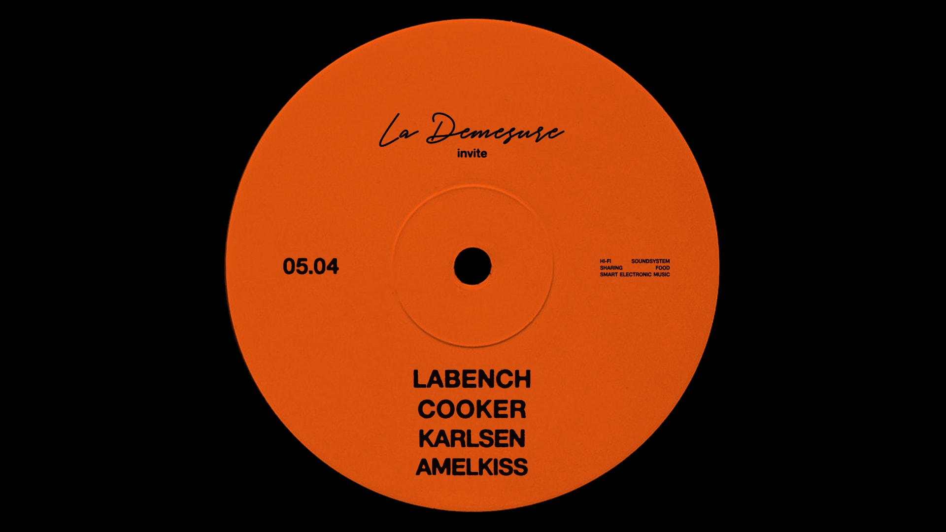 La Démesure Invite Labench, Cooker, Amelkiss & Karlsen Cover