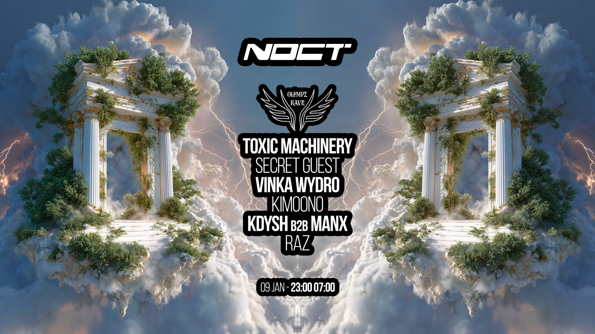Noct : Olympe Rave 1st Anniversary W/ Toxic Machinery & More Cover