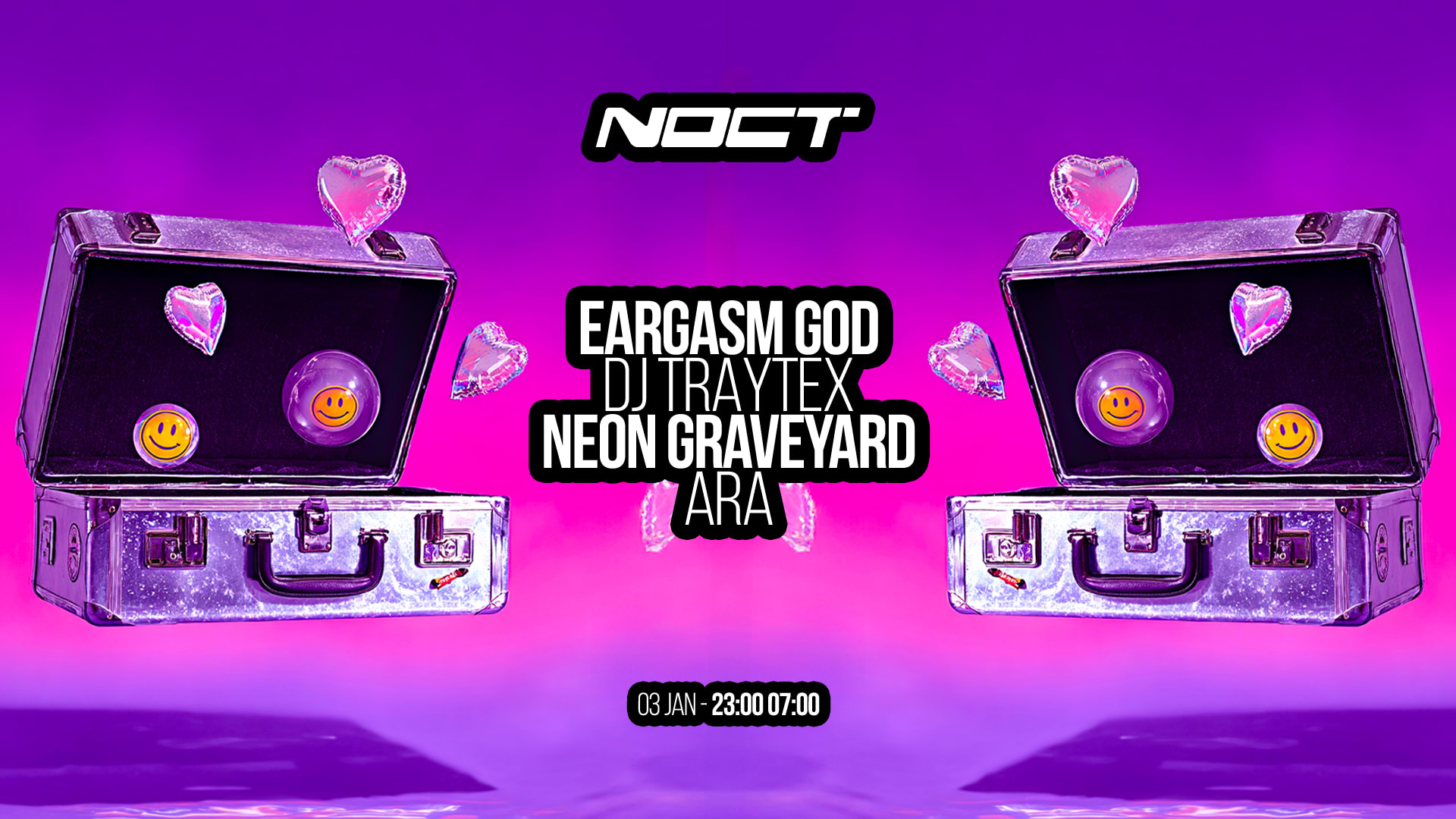 Noct : Eargasm God - Dj Traytex - Neon Graveyard - Ara Cover