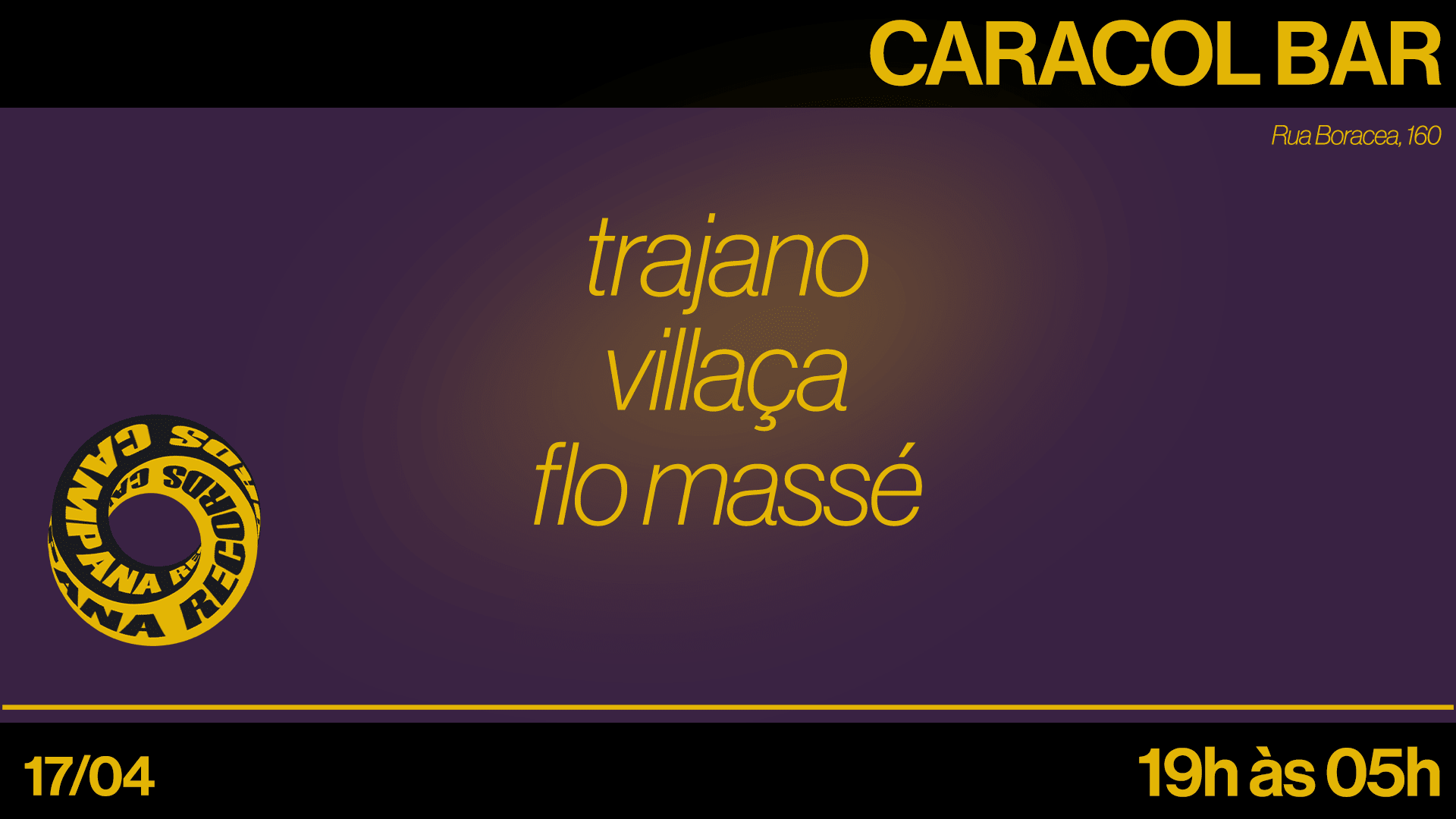 Campana Showcase No Caracol Bar Cover