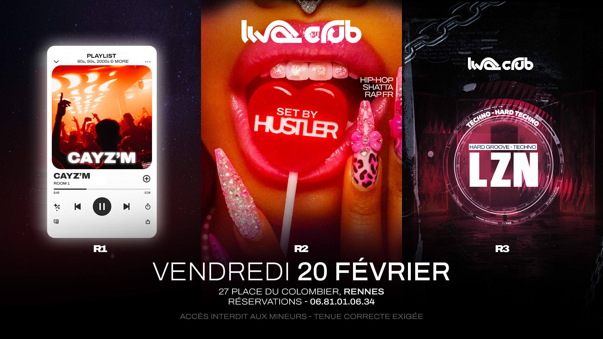 Ipod Selection Night:Cayzm(R1)+Hustler(R2)+Lzn(R3) Cover