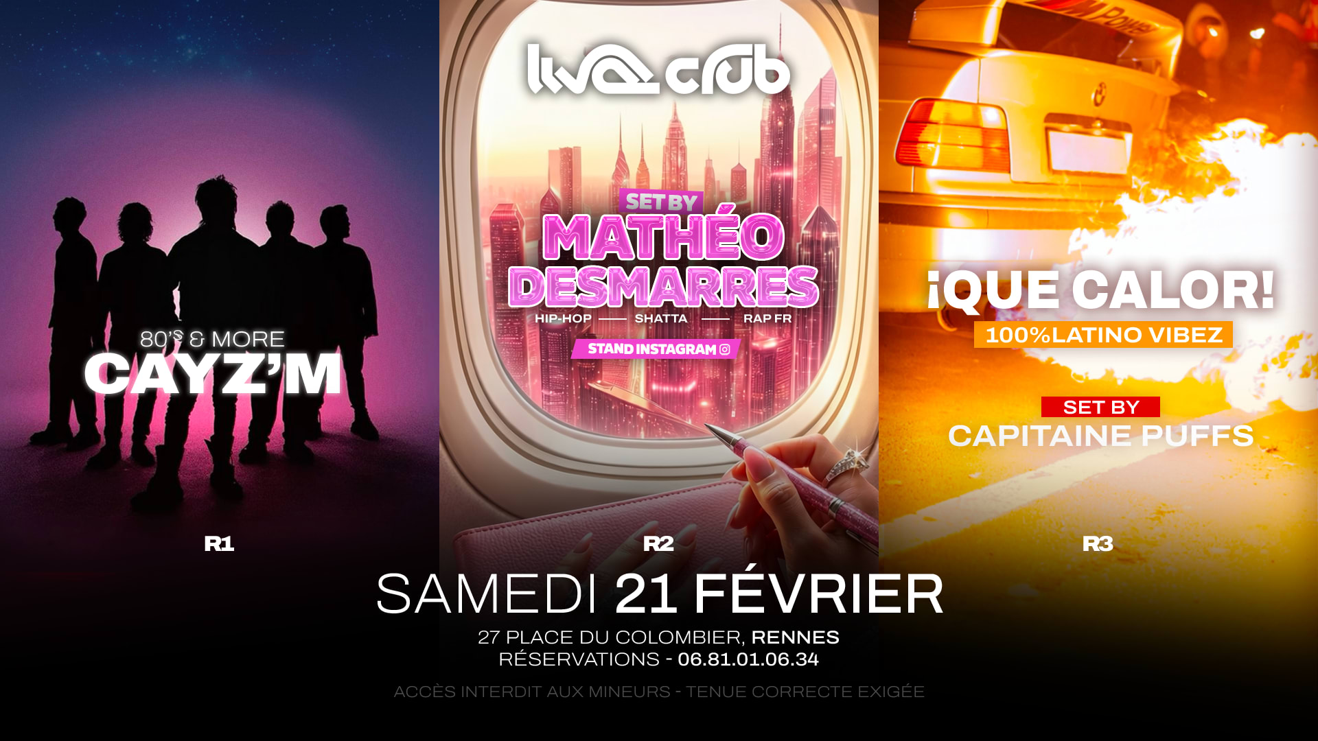 Que Calor:Matheo Desmarres(R2)+Cayz'm(R1)+Capitainepuffs(R3) Cover