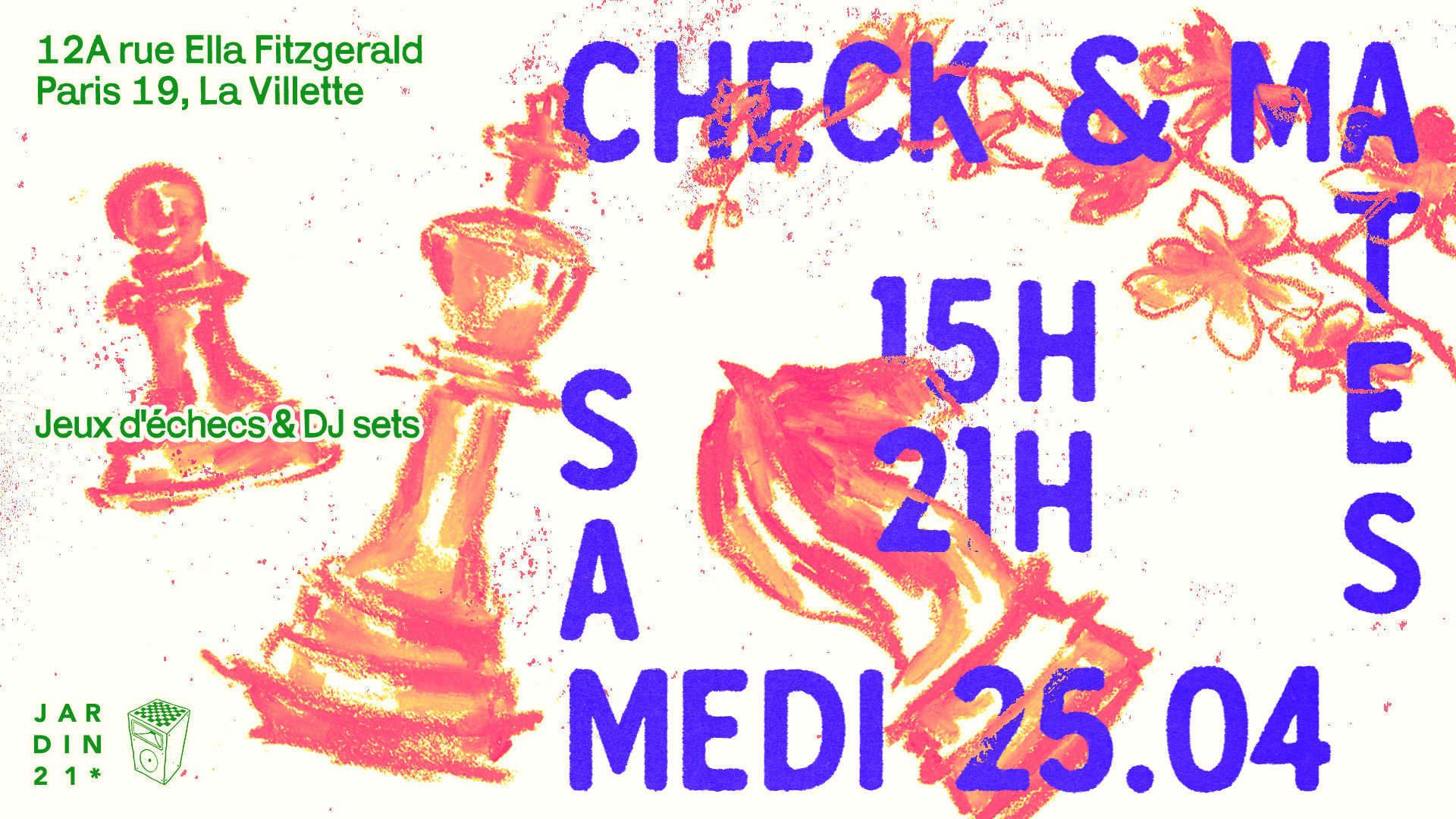 Check And Mates X Jardin21 - Dj Sets & Jeux D'échecs Cover