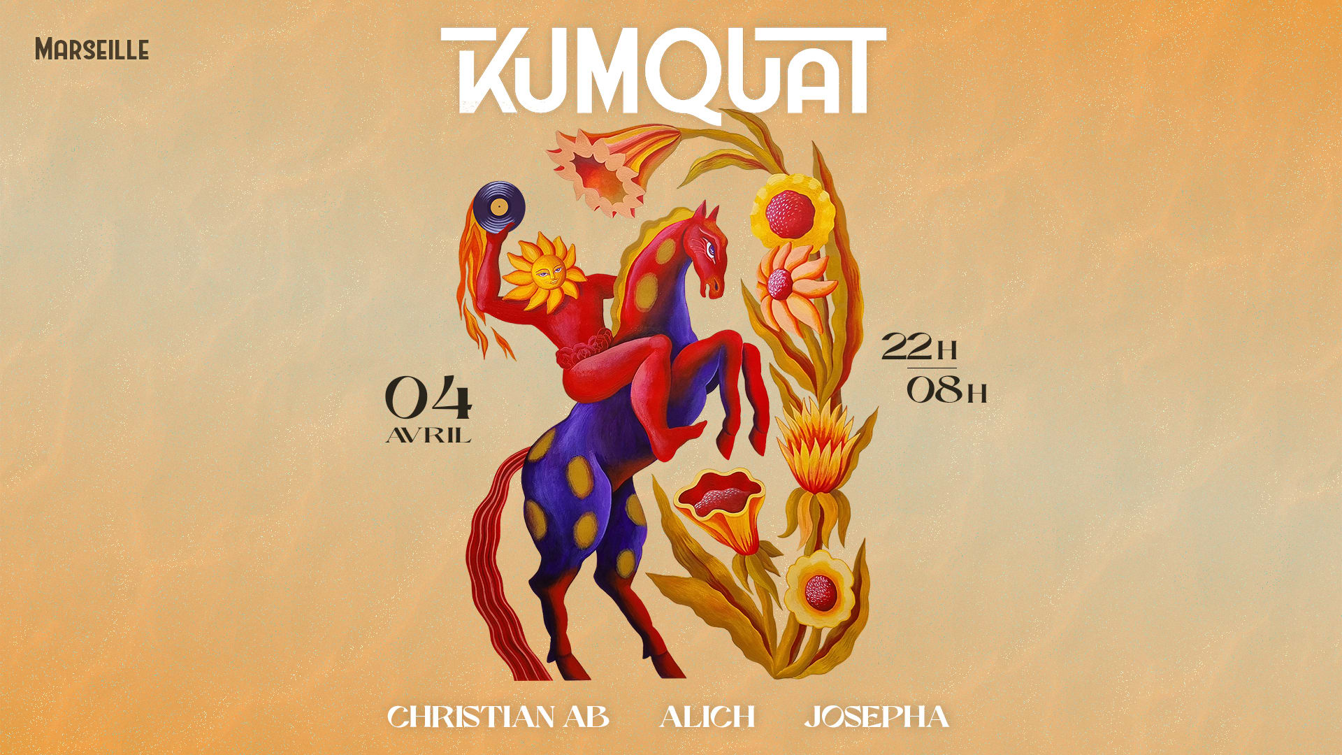Kumquat W/ Christian Ab, Alich, Josepha — 4 Avril 2026 Cover