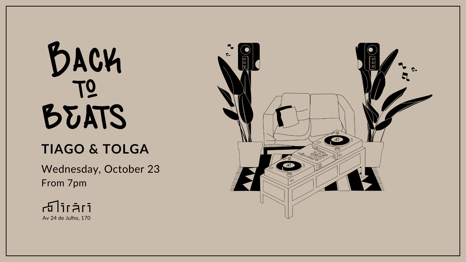Mirari Presents: Back To Beats With Tiago & Tolga | Oct 23 Cover