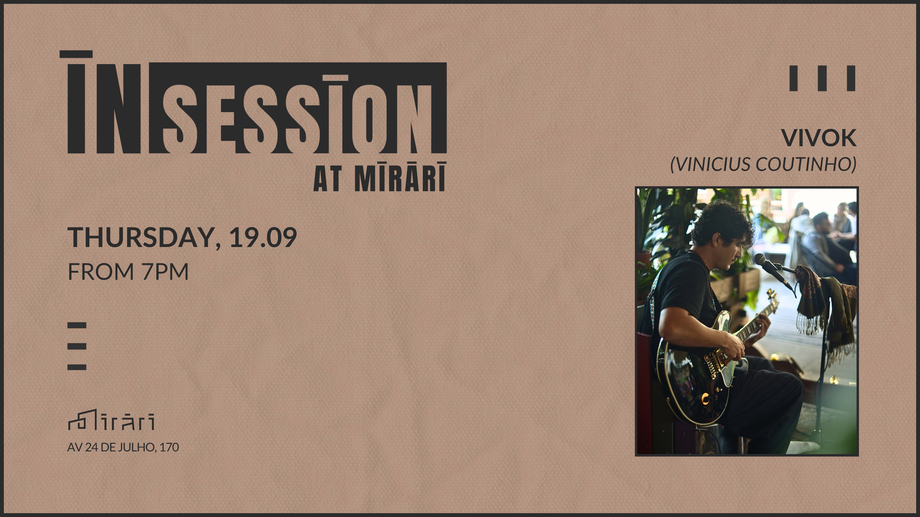 Insession At Mirari: Vivok (Vinicius Coutinho) | Sep 19 Cover