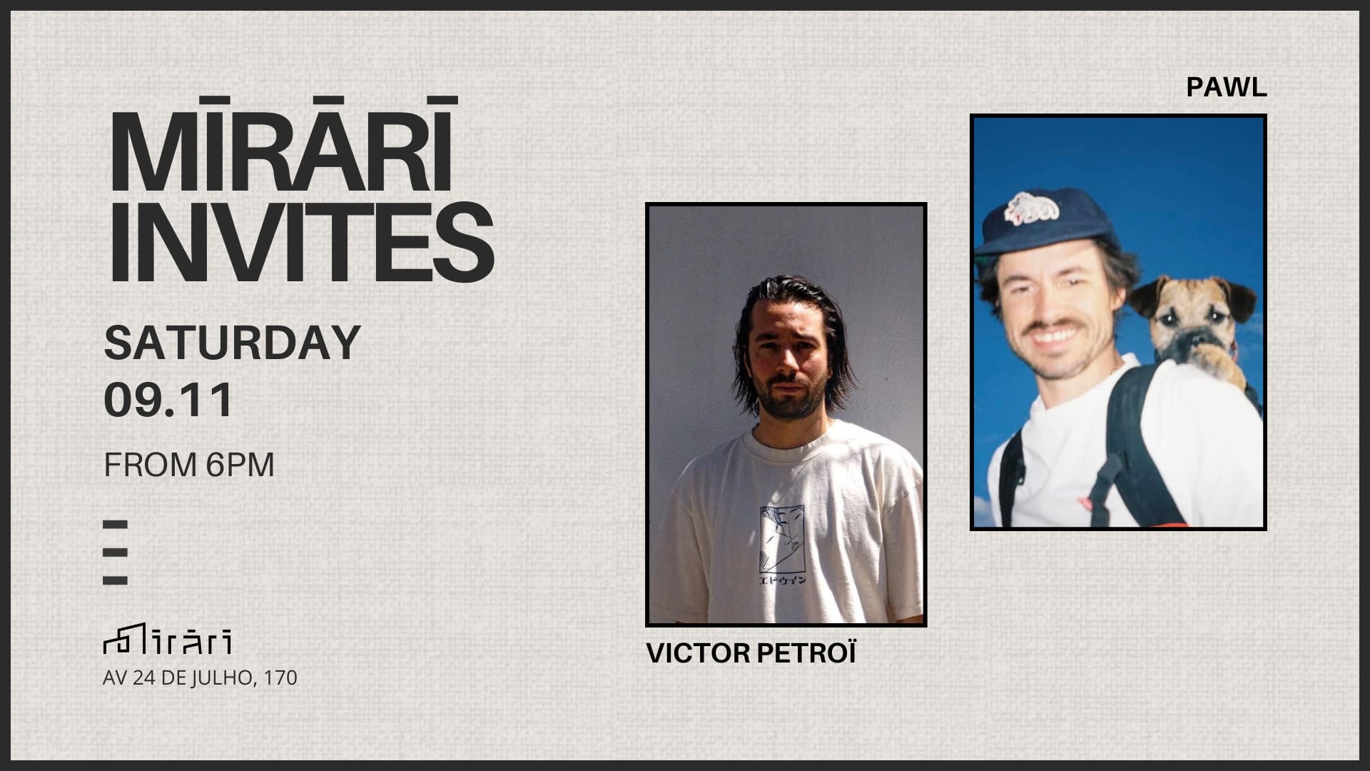 Mirari Invites: Victor Petroï & Pawl Cover