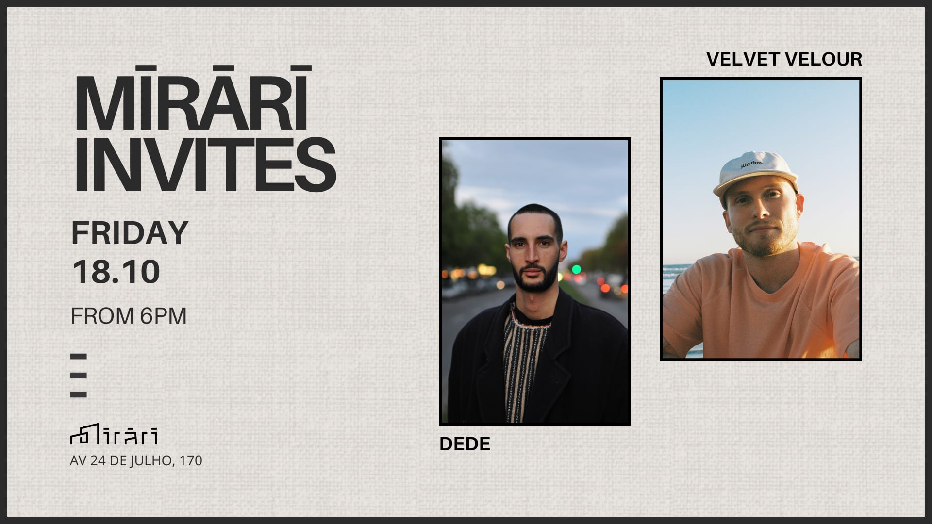 Mirari Invites: Dede & Velvet Velour Cover
