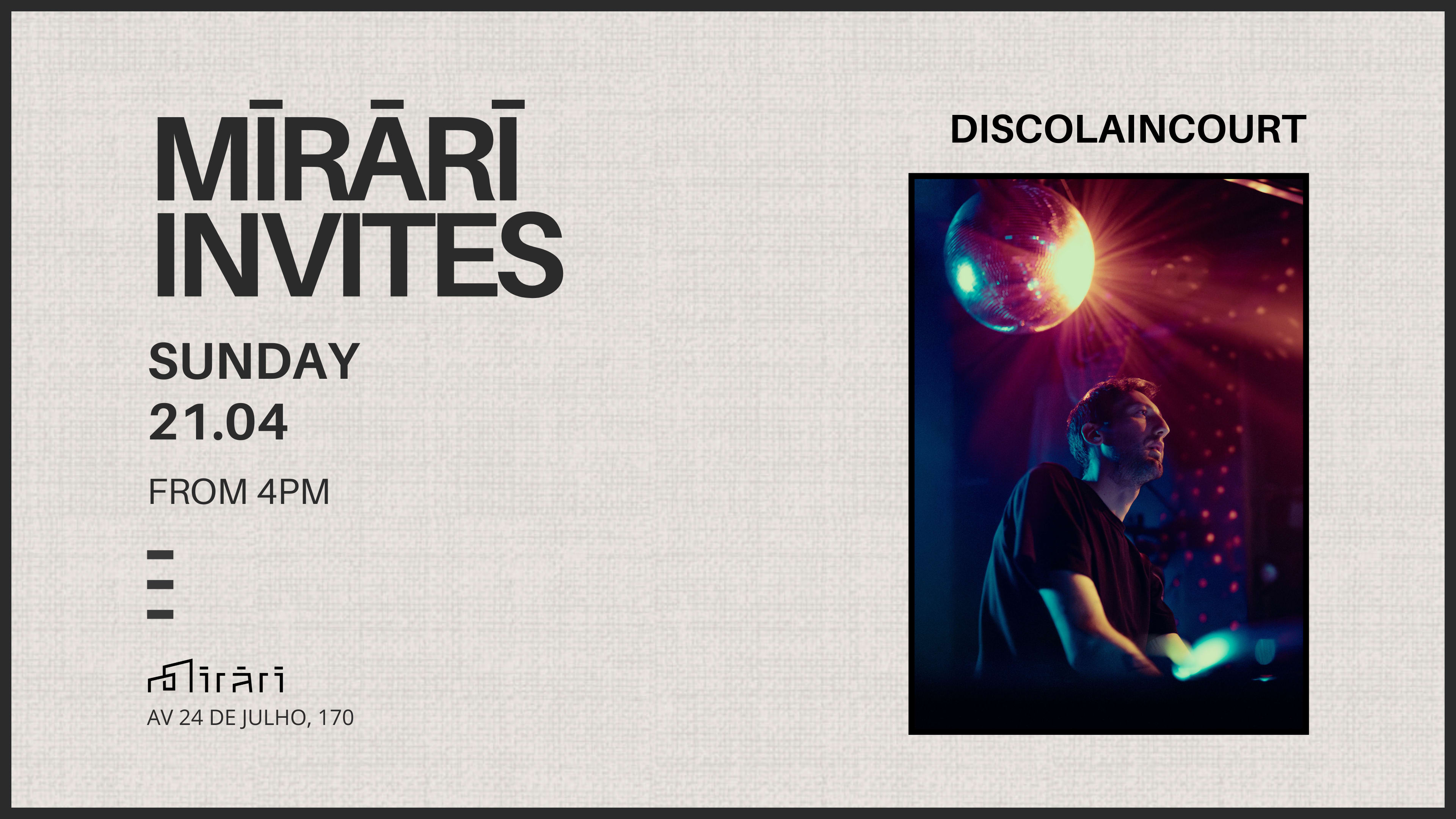 Mirari Invites: Discolaincourt Cover