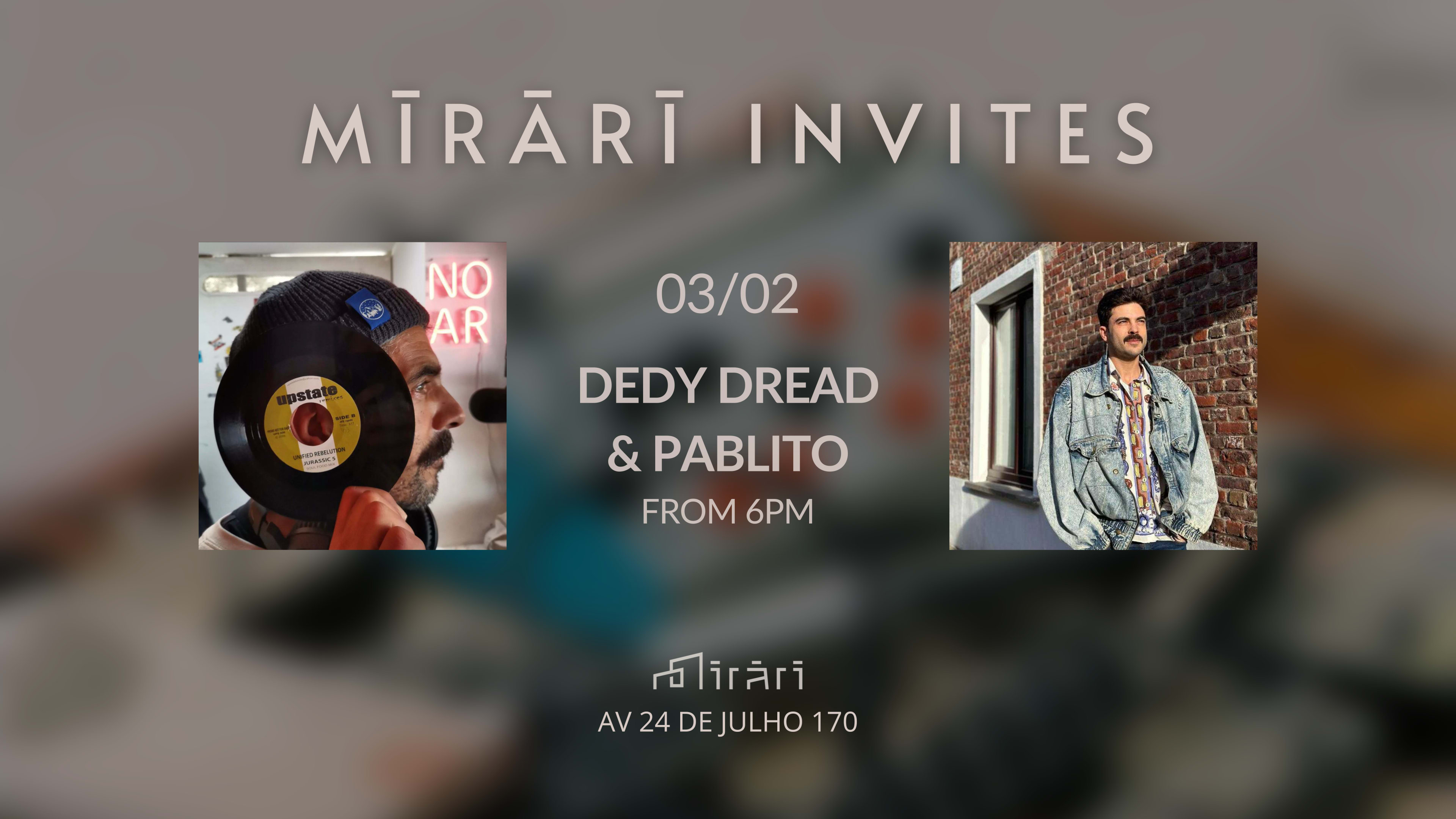 Mirari Invites: Dedy Dread & Pablito Cover