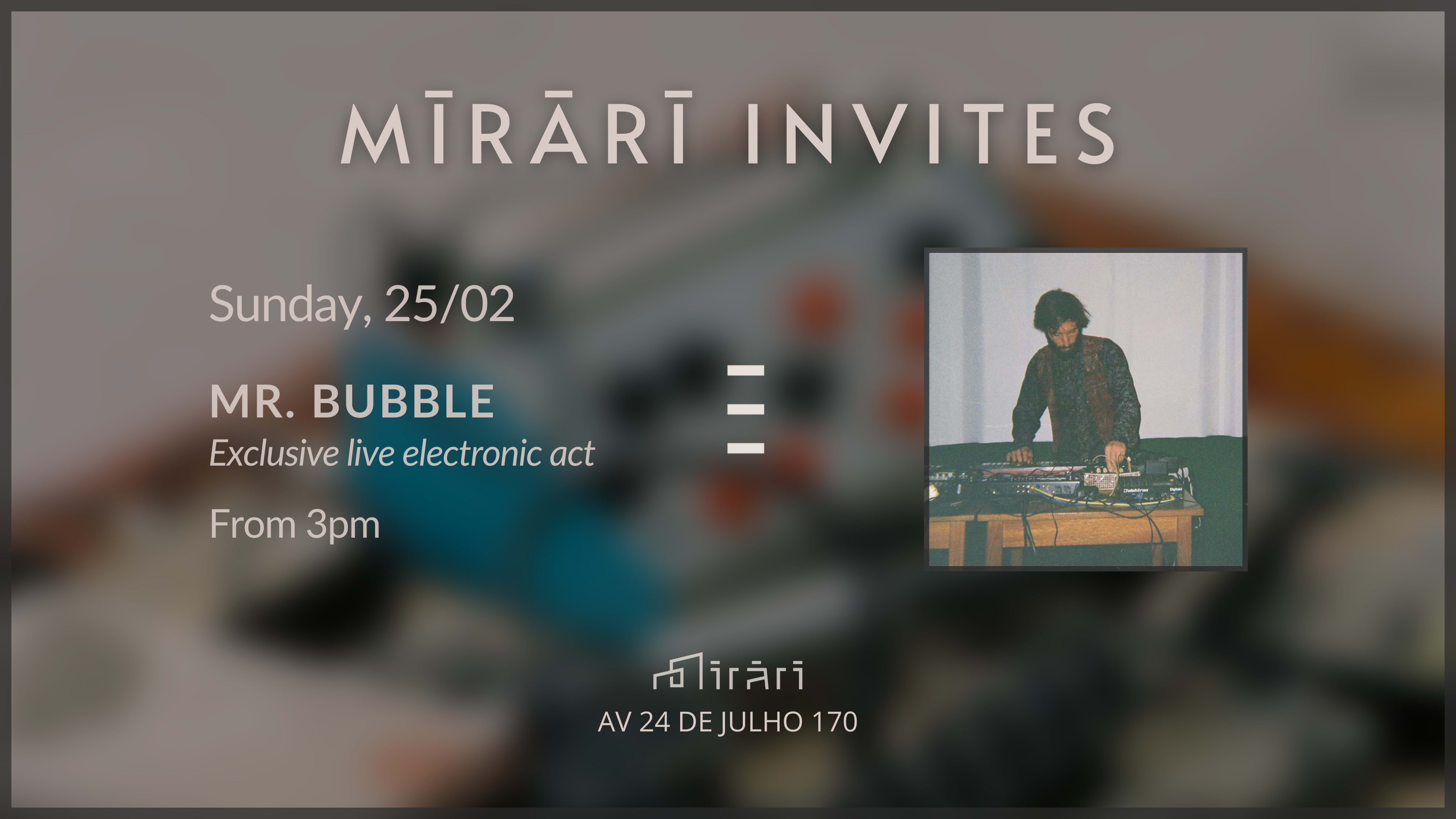 Mirari Invites: Mr. Bubble Cover
