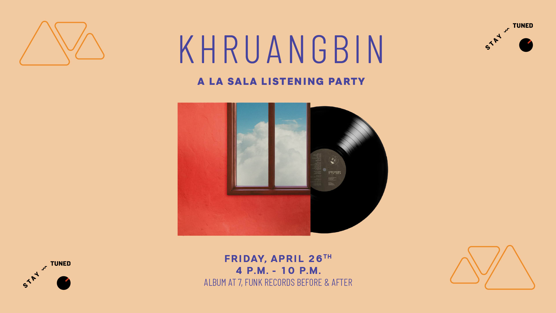 Khruangbin "A La Sala" Album Listening Party Cover