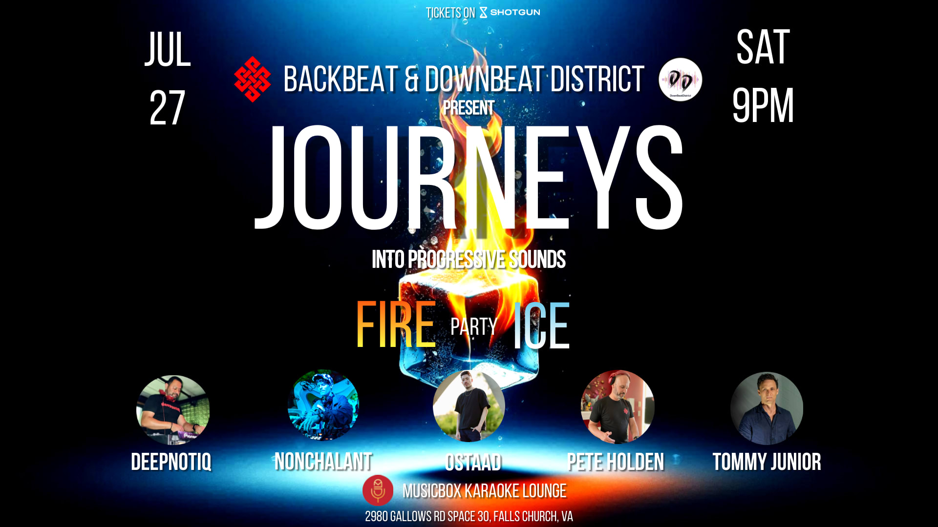 Journeys Into Progressive Sounds : Fire & Ice Party Cover