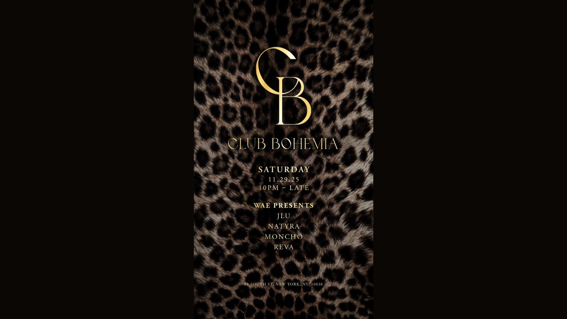 Wae At Club Bohemia Nyc Cover