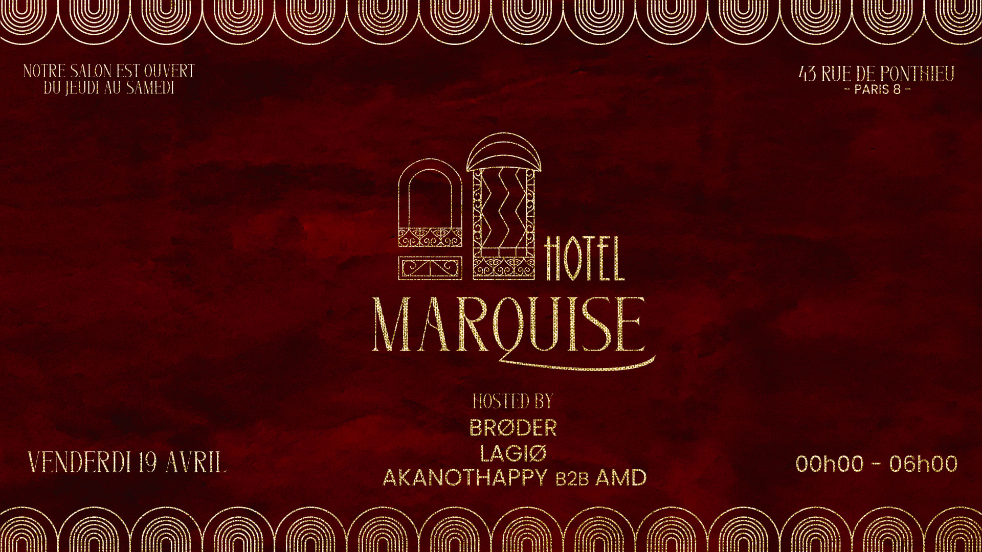 Hotel Marquise Invite Brøder, Lagiø & Akanothappy B2b Amd Cover