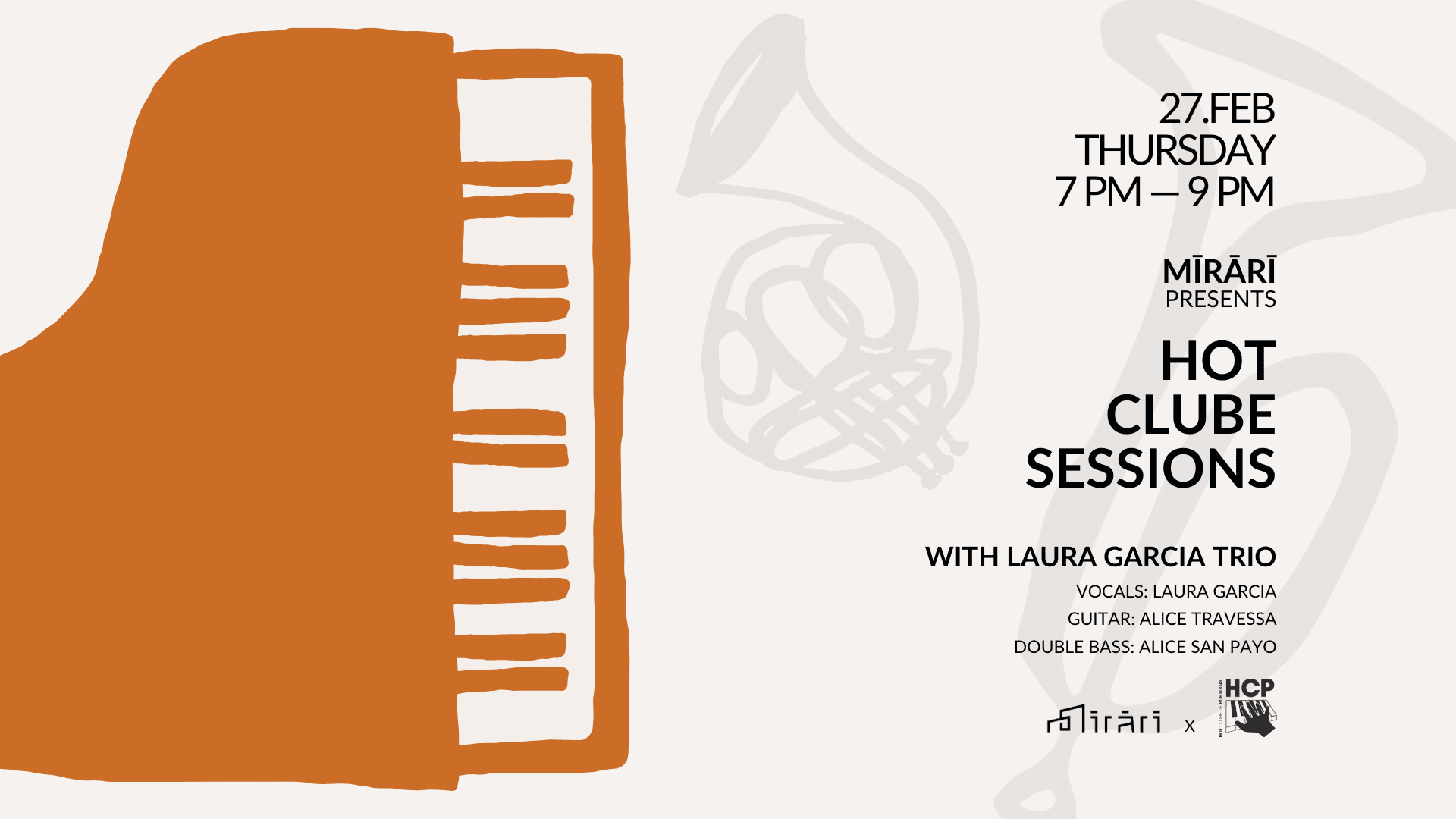 Hot Clube Sessions At Mirari: Laura Garcia Trio Cover