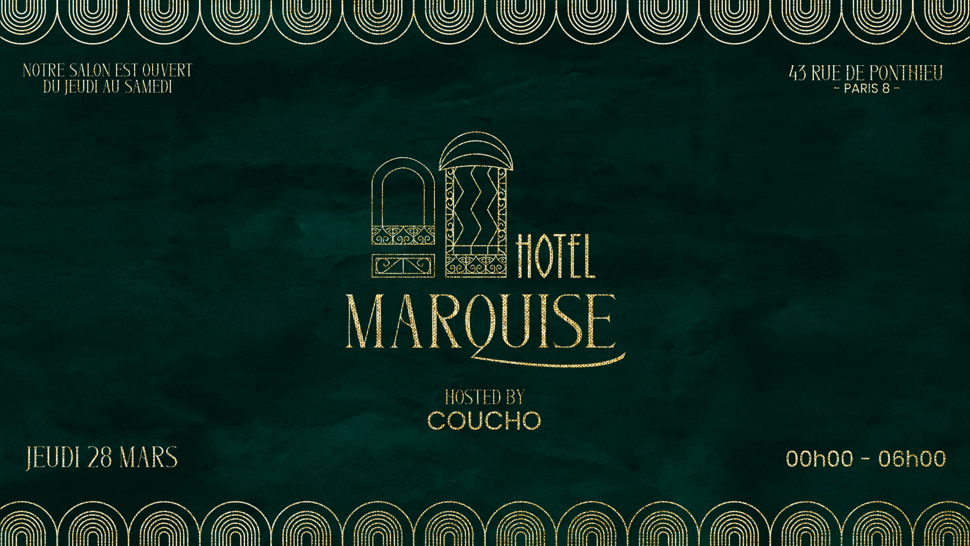 Hotel Marquise Invite Coucho Cover