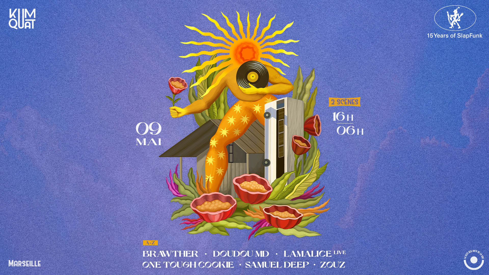 Kumquat Présente 15 Years Of Slapfunk - 09.05.26 Cover