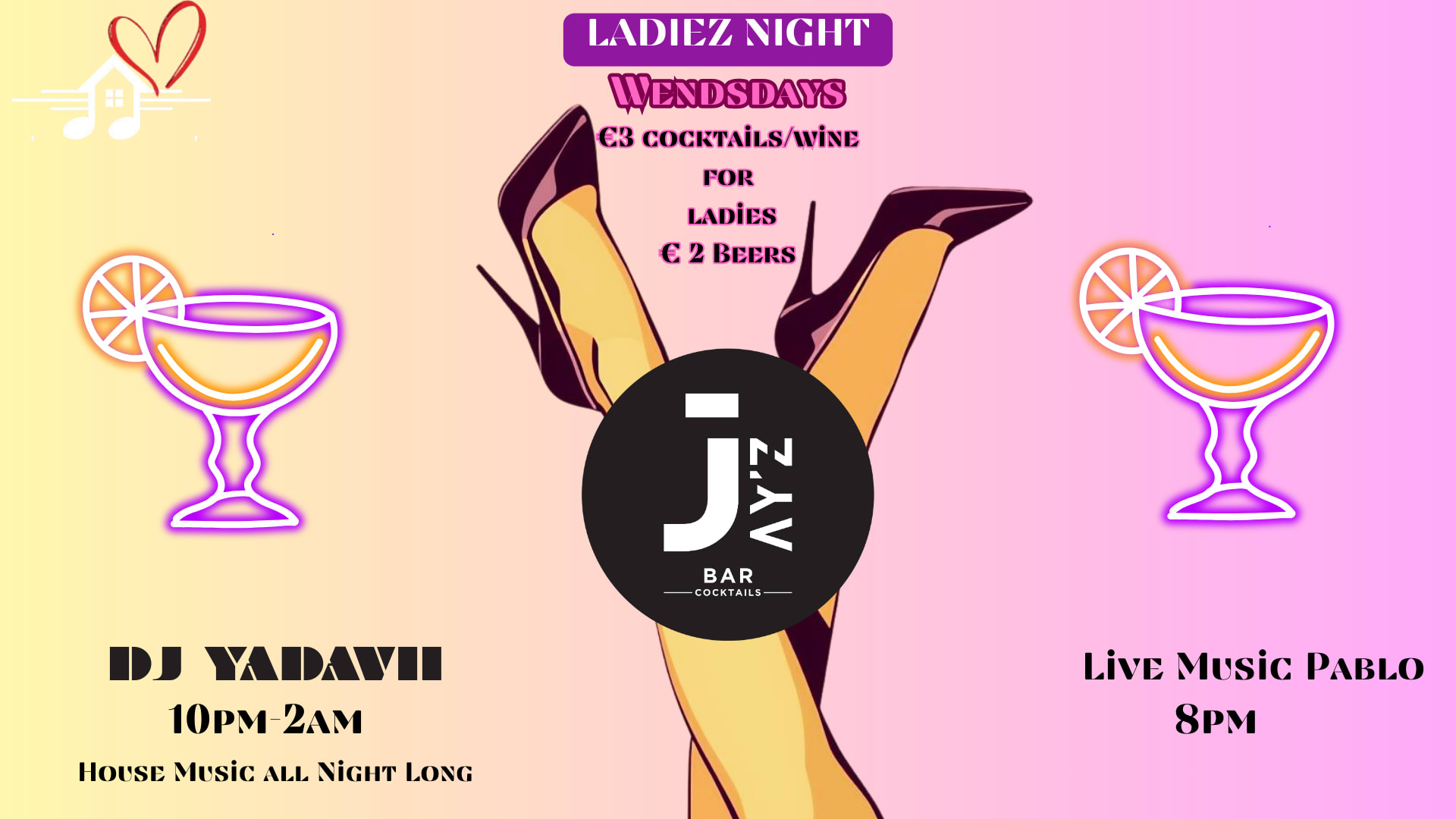 Jay'z Ladiez Night -3 Euro Cocktails Cover