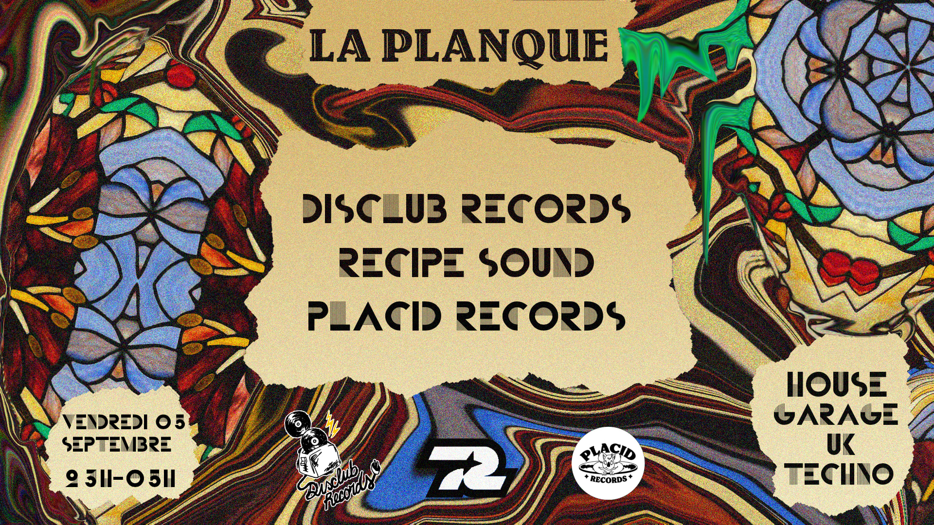 Disclub Records X Recipe Sound X Placid Records X Uslss Cover