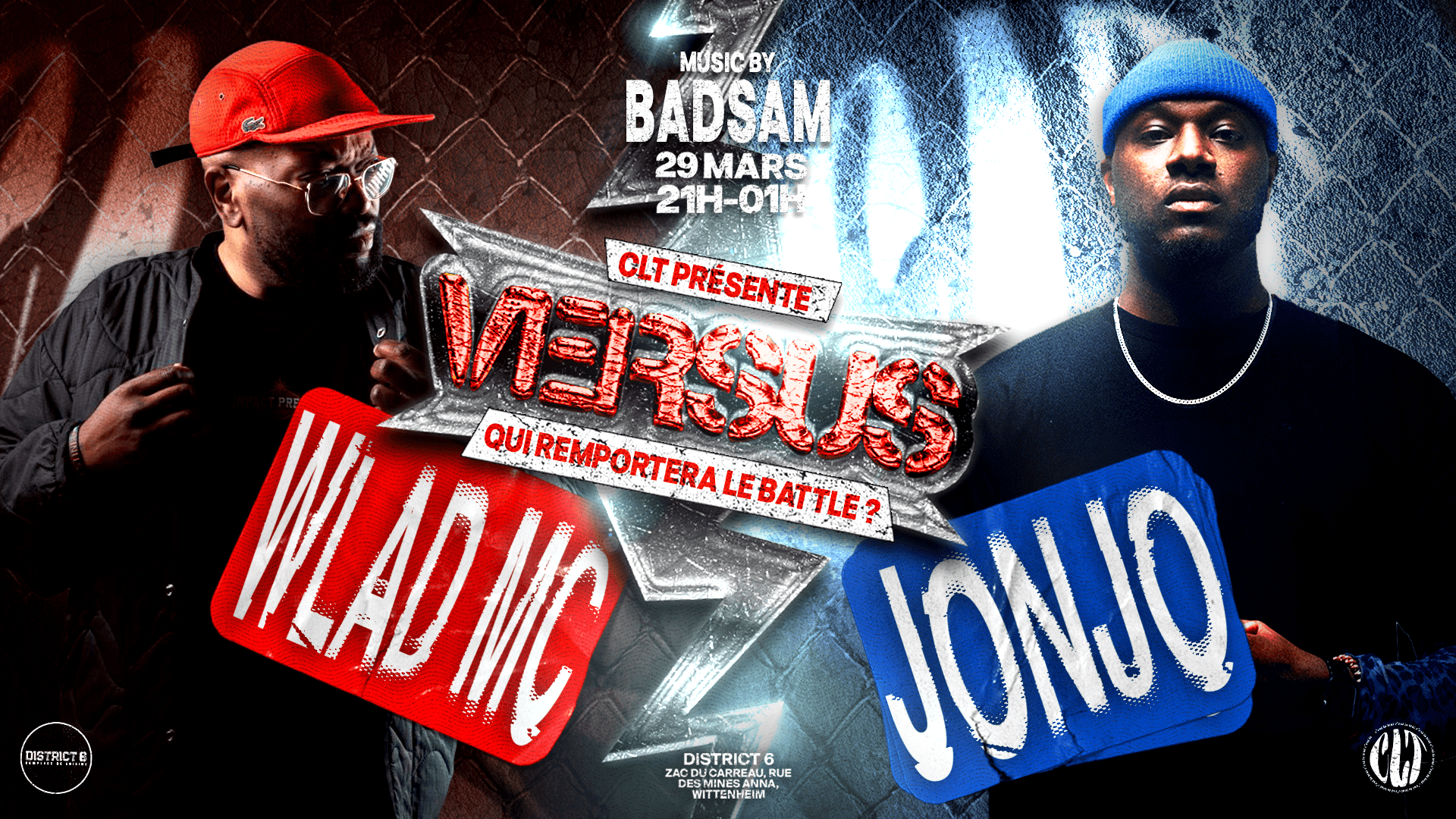 Versusss #1 - Wlad MC Vs Jonjo (Music By Badsam) Cover