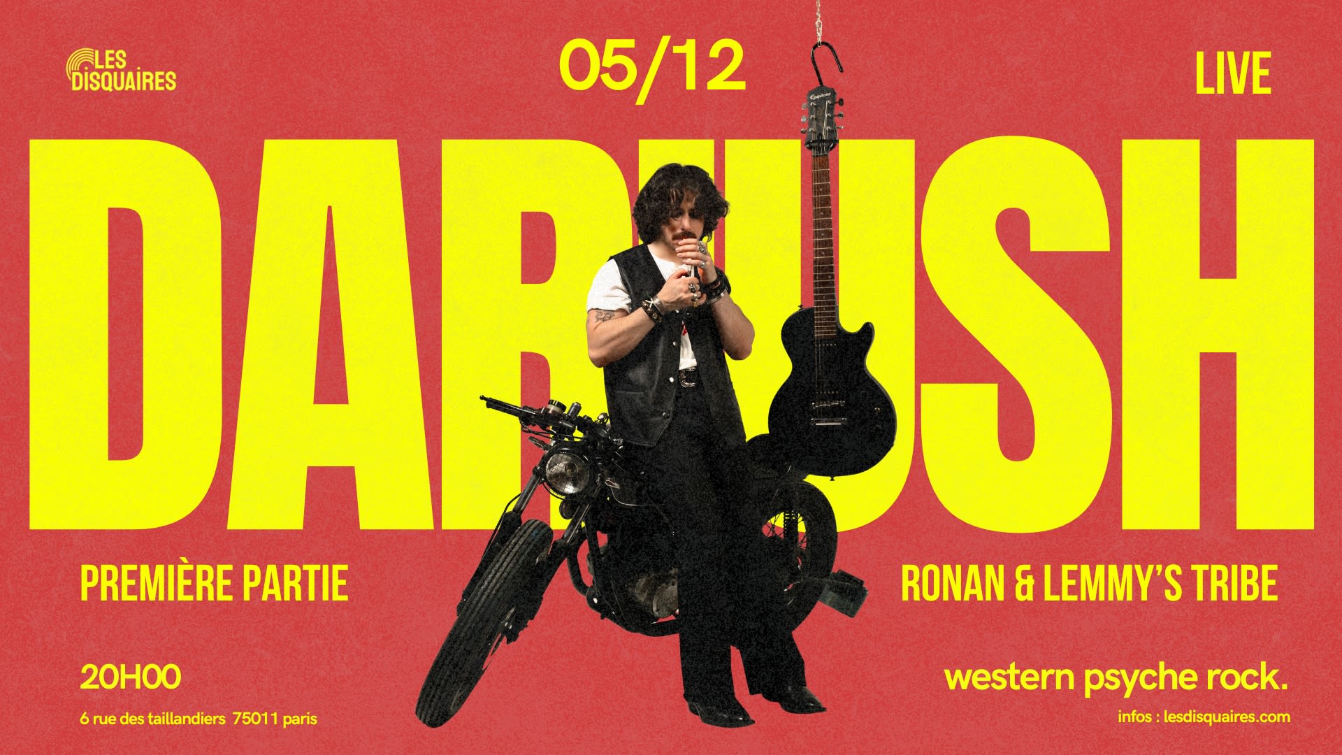 Dariush X Ronan & Lemmy’S Tribe [1ère Partie]- Live Cover