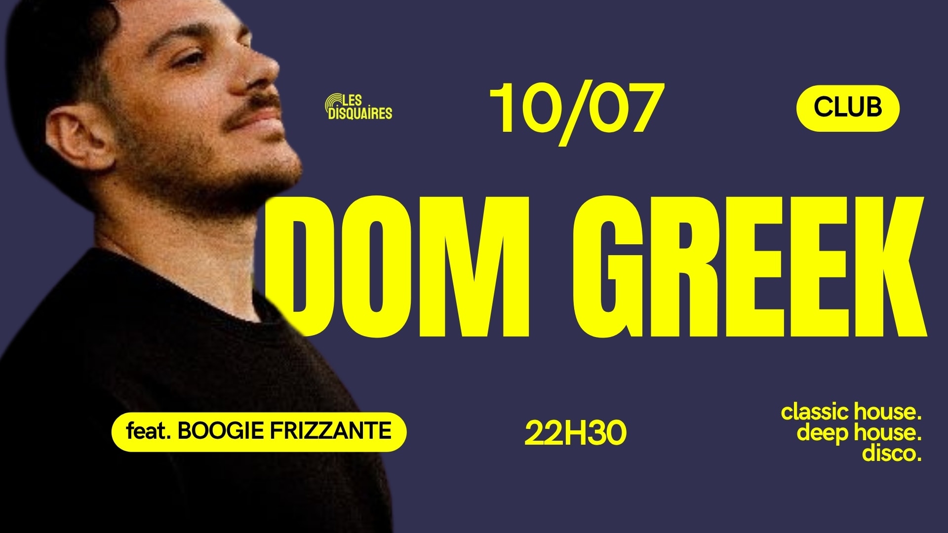 Dom Greek X Boogie Frizzante - Club Cover